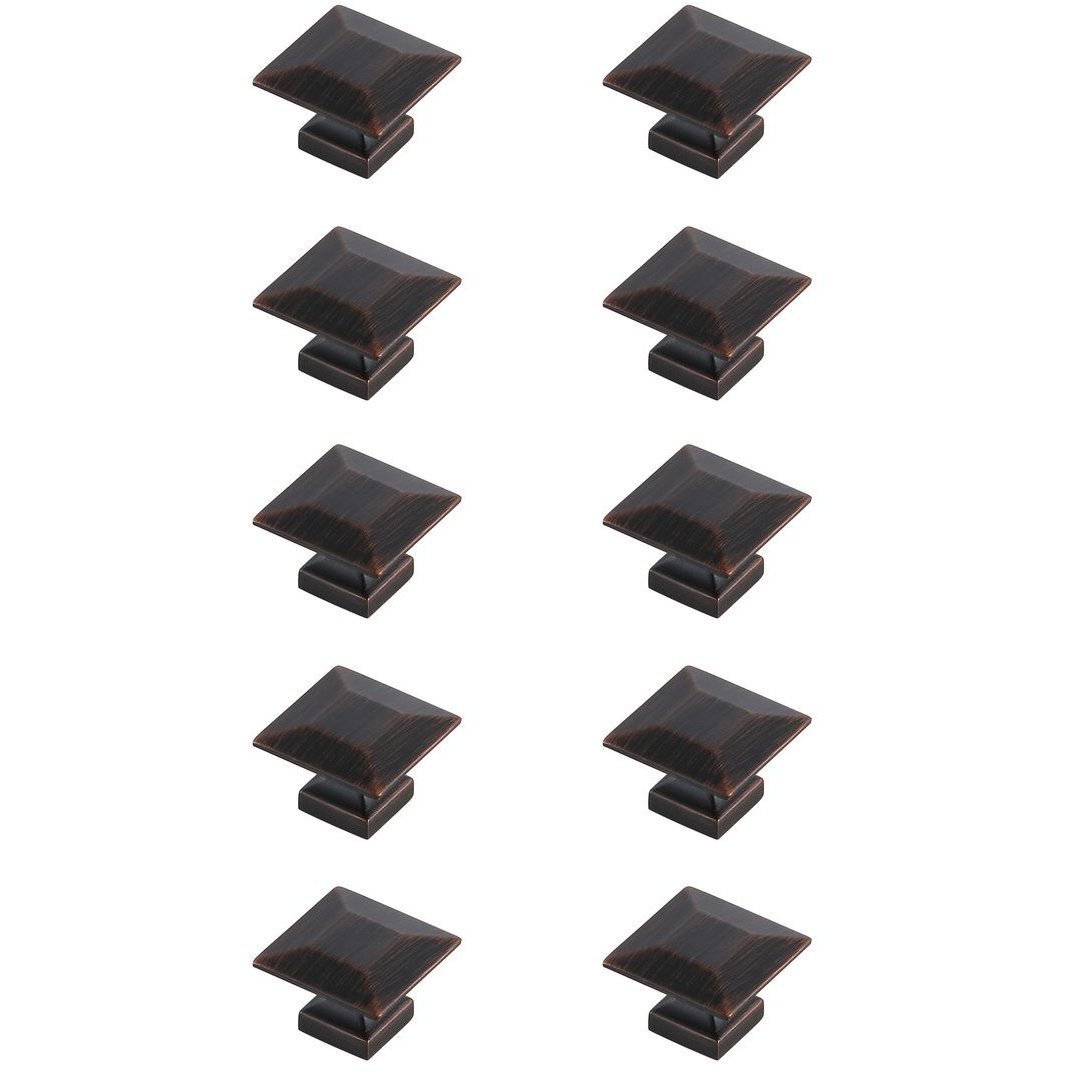 Cecil Oil-Rubbed Bronze Hardware Cabinet Knob, Set of 10
