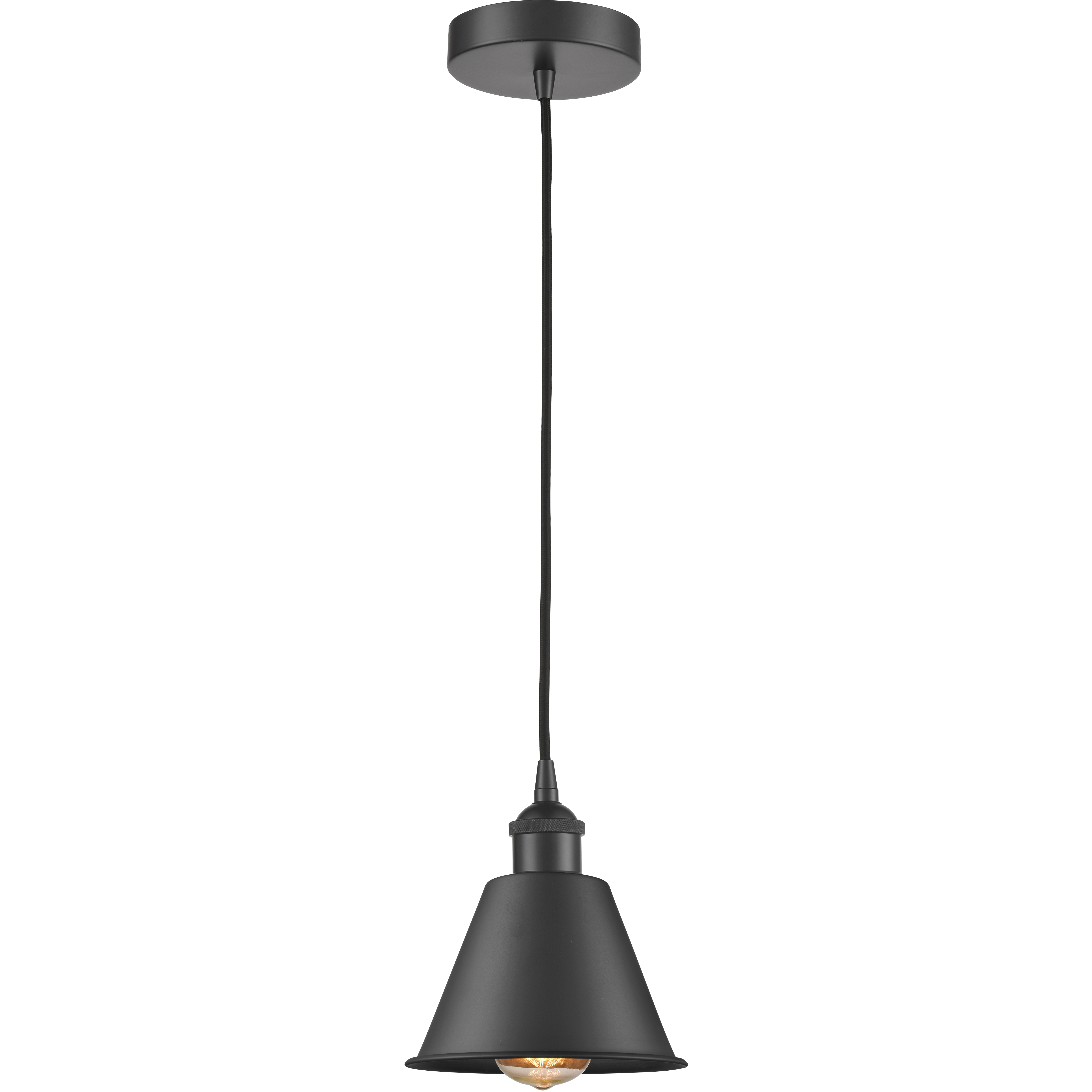 Edison Smithfield LED 7 inch Matte Black Mini Pendant Ceiling Light