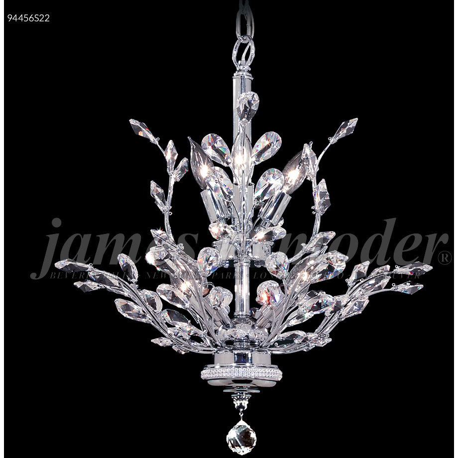 Florale 8 Light 21 inch Silver Chandelier Ceiling Light