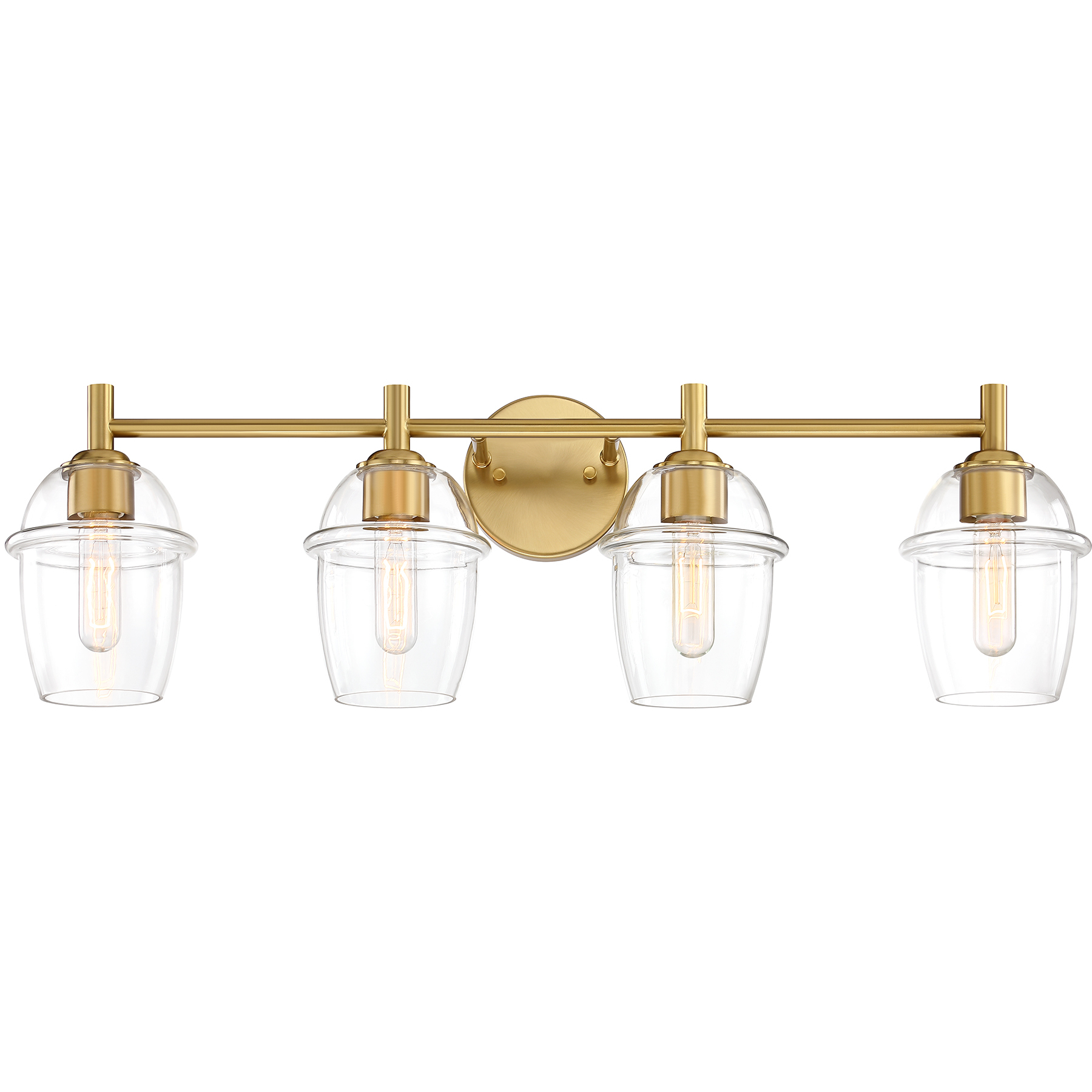 Summer Jazz 4 Light 32 inch Brushed Gold Vanity Light Wall Light