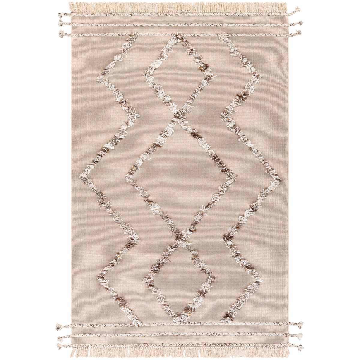 Palo Alto 144 X 102 inch Taupe/Camel/Dark Brown/White/Beige Rugs, Rectangle