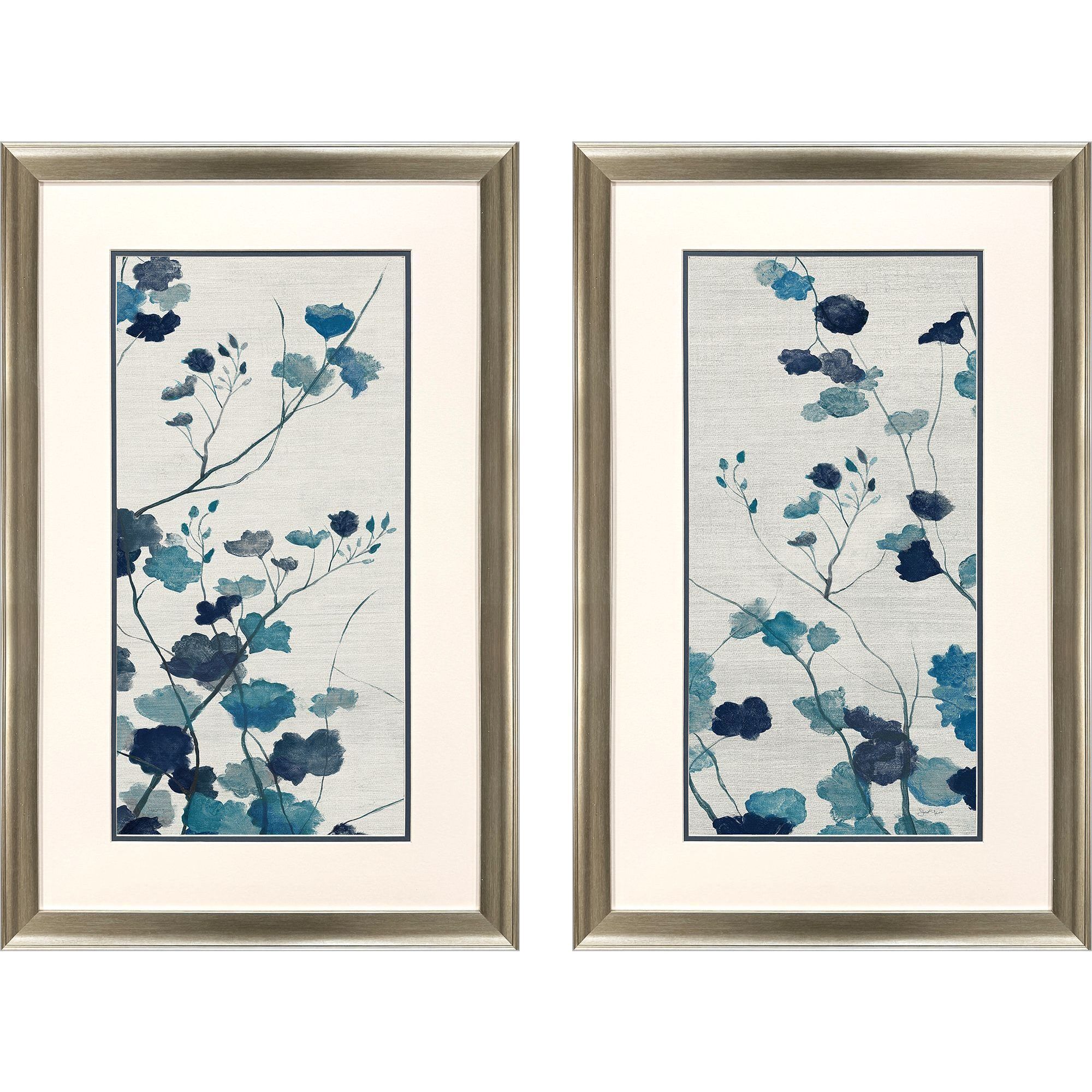 Propac Blue and Neutral Framed Art, Propac