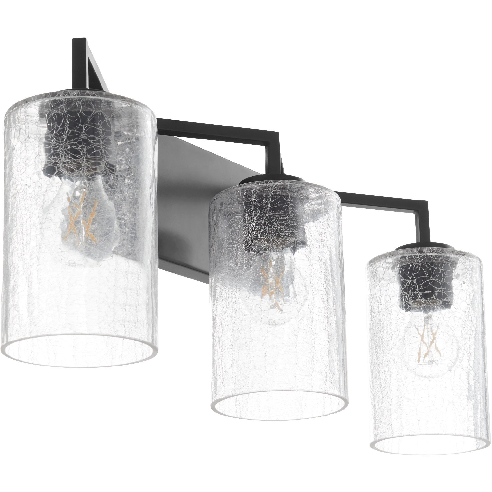 Merrick 3 Light 25 inch Matte Black Vanity Light Wall Light