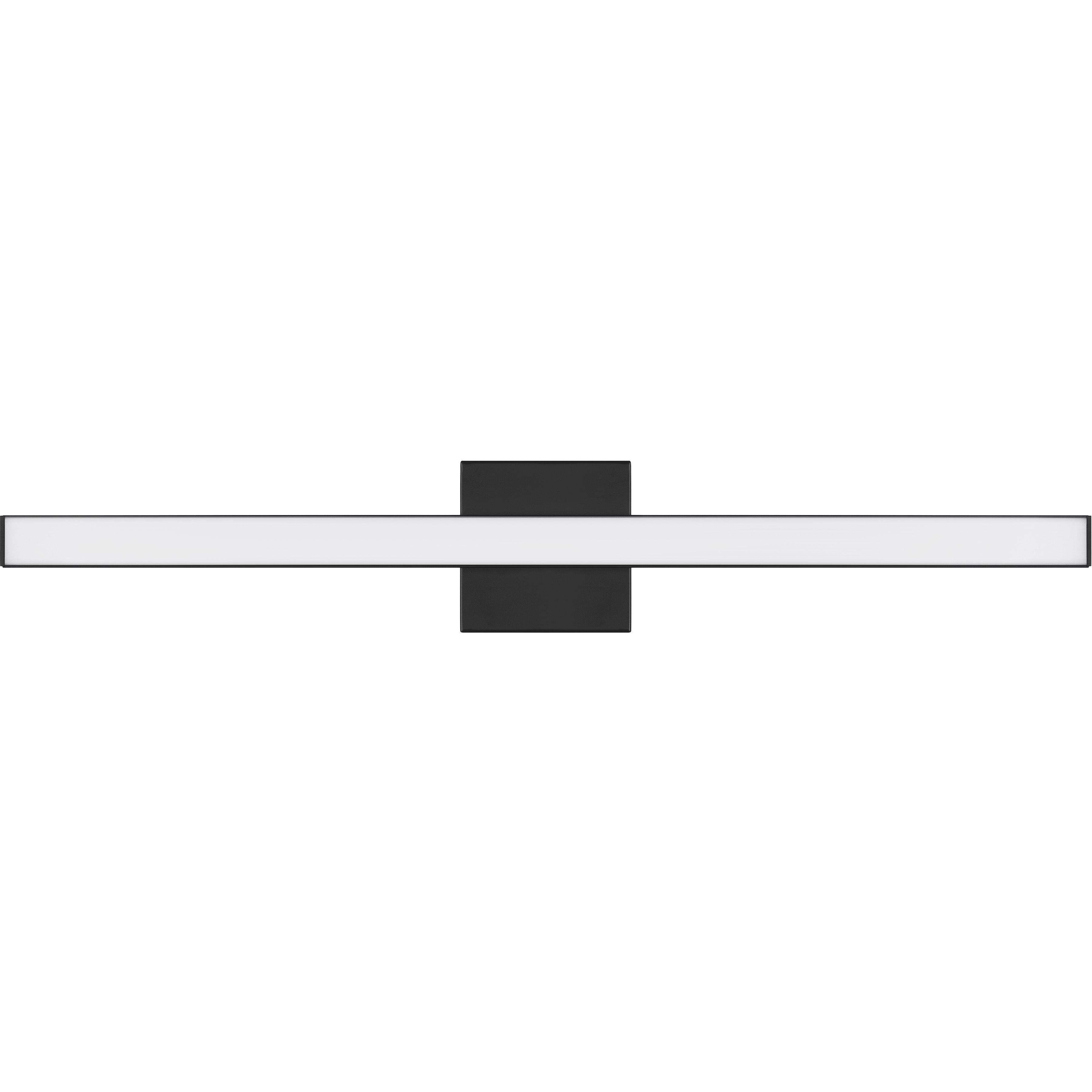 Trim LED 30 inch Flat Black Vanity Light Wall Light