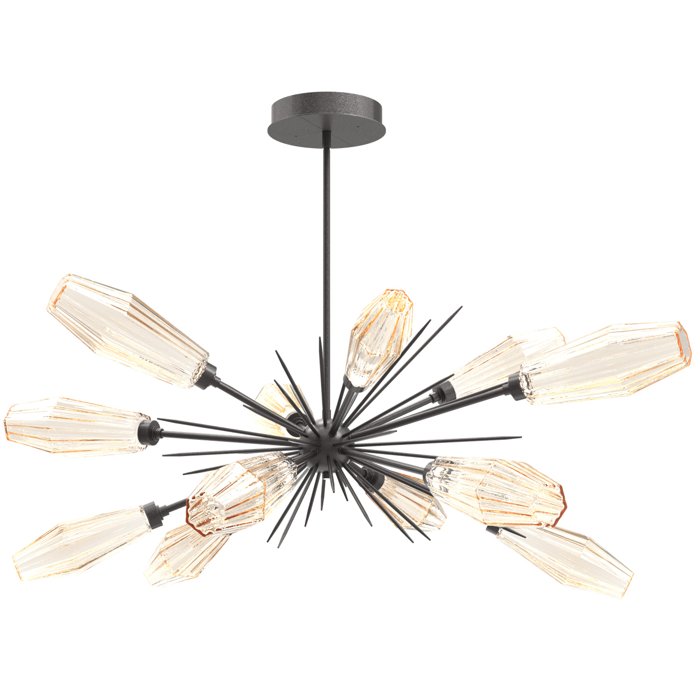 Aalto LED 53.3 inch Graphite Linear Pendant Ceiling Light in 3000K LED ...