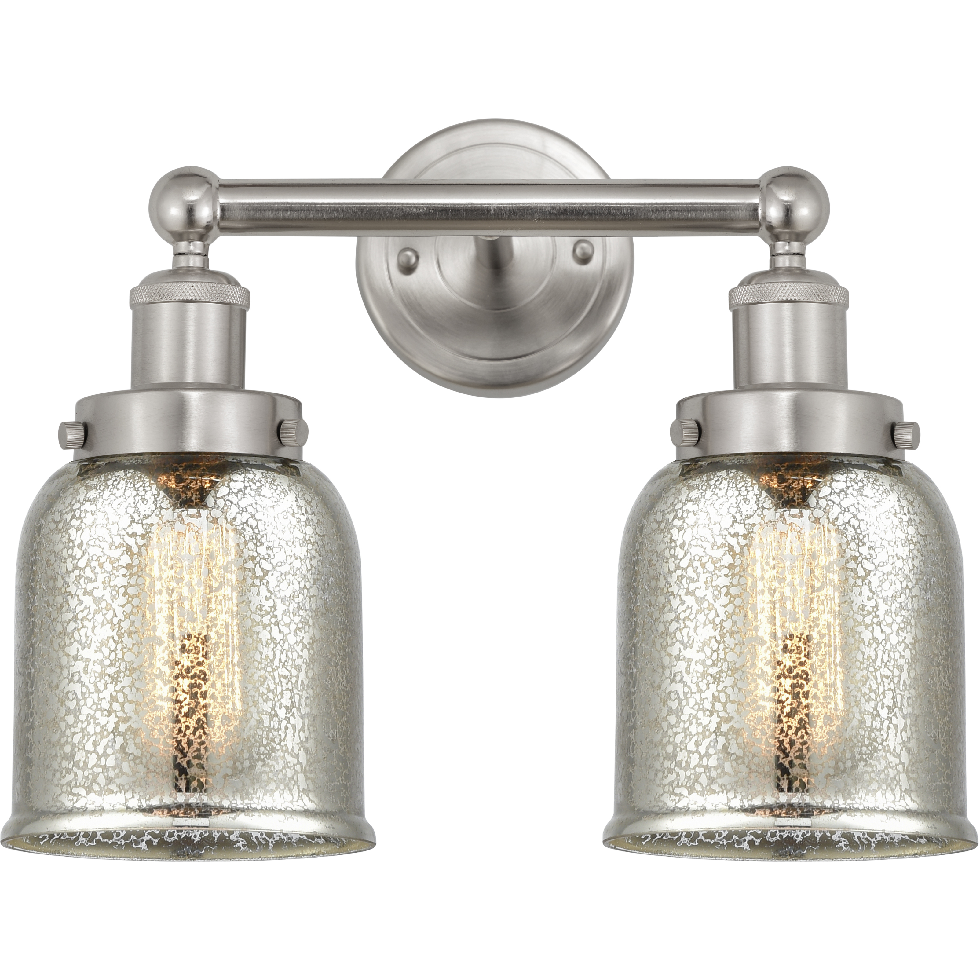 Bell 2 Light 15.5 inch Brushed Satin Nickel Bath Vanity Light Wall Light