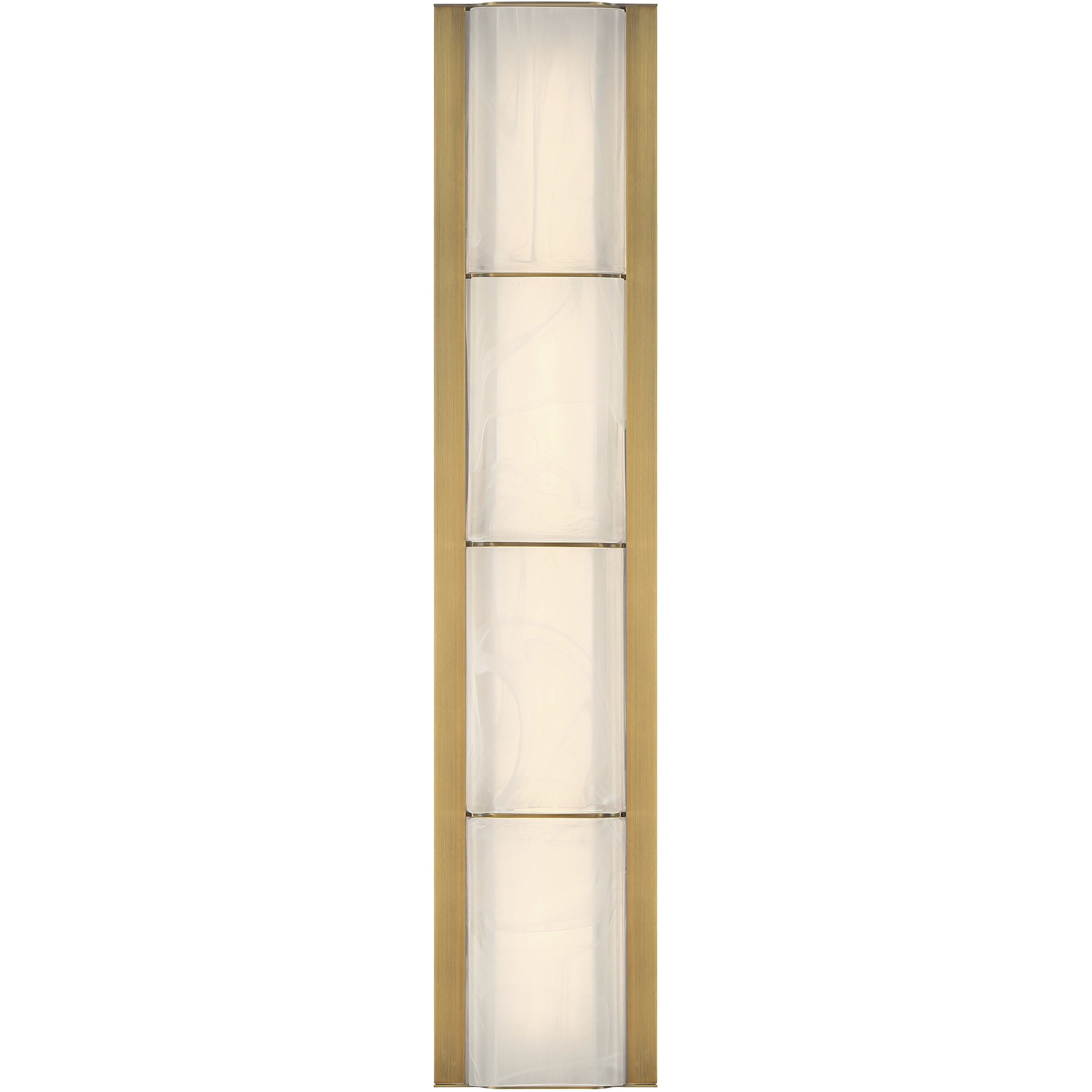 Gibraltar LED 24.5 inch Antique Brass Vanity Light Wall Light