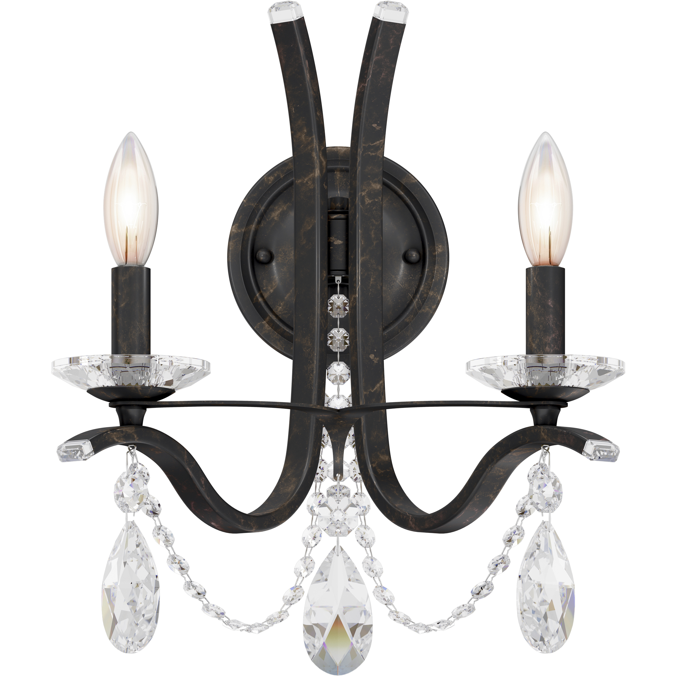 Vesca 2 Light 9 inch Heirloom Bronze Wall Sconce Wall Light in Heritage