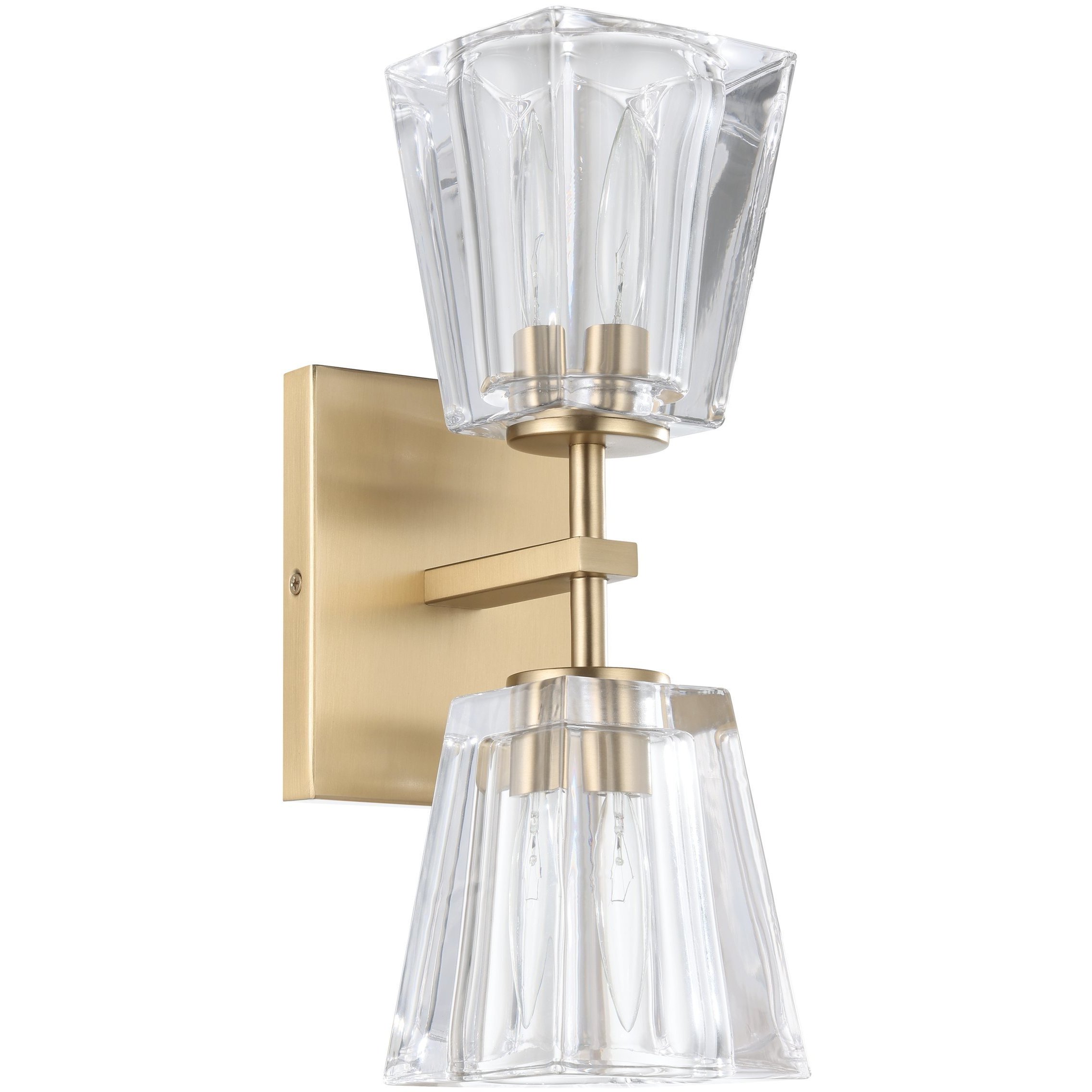 Valentin 2 Light 6 inch Champagne Gold Vanity Light Wall Light