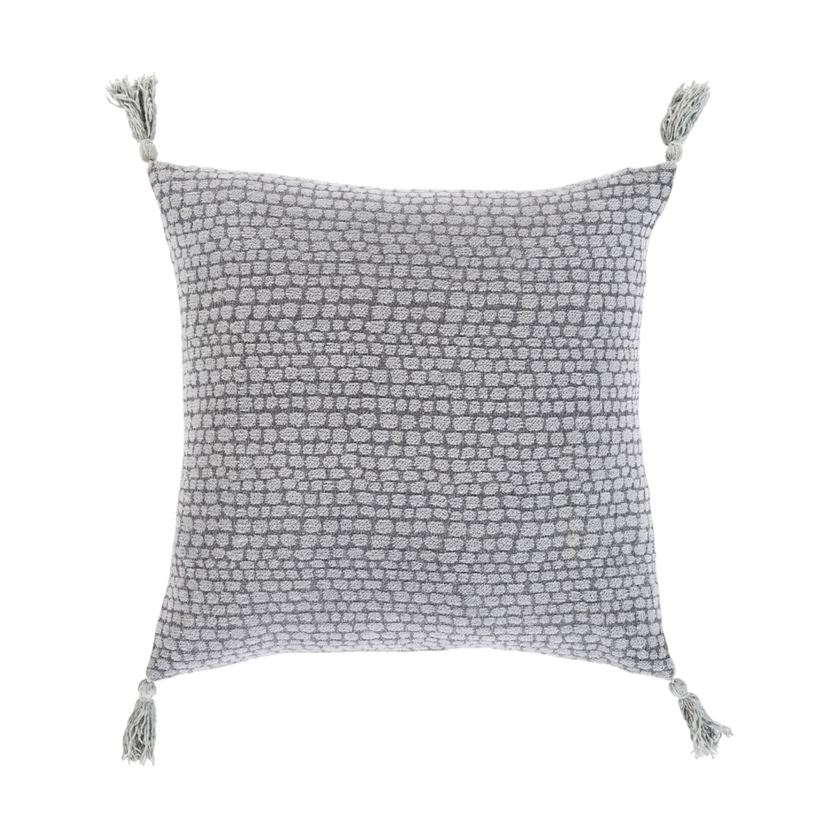 Madagascar 22 X 22 inch Medium Gray Pillow Kit, Square