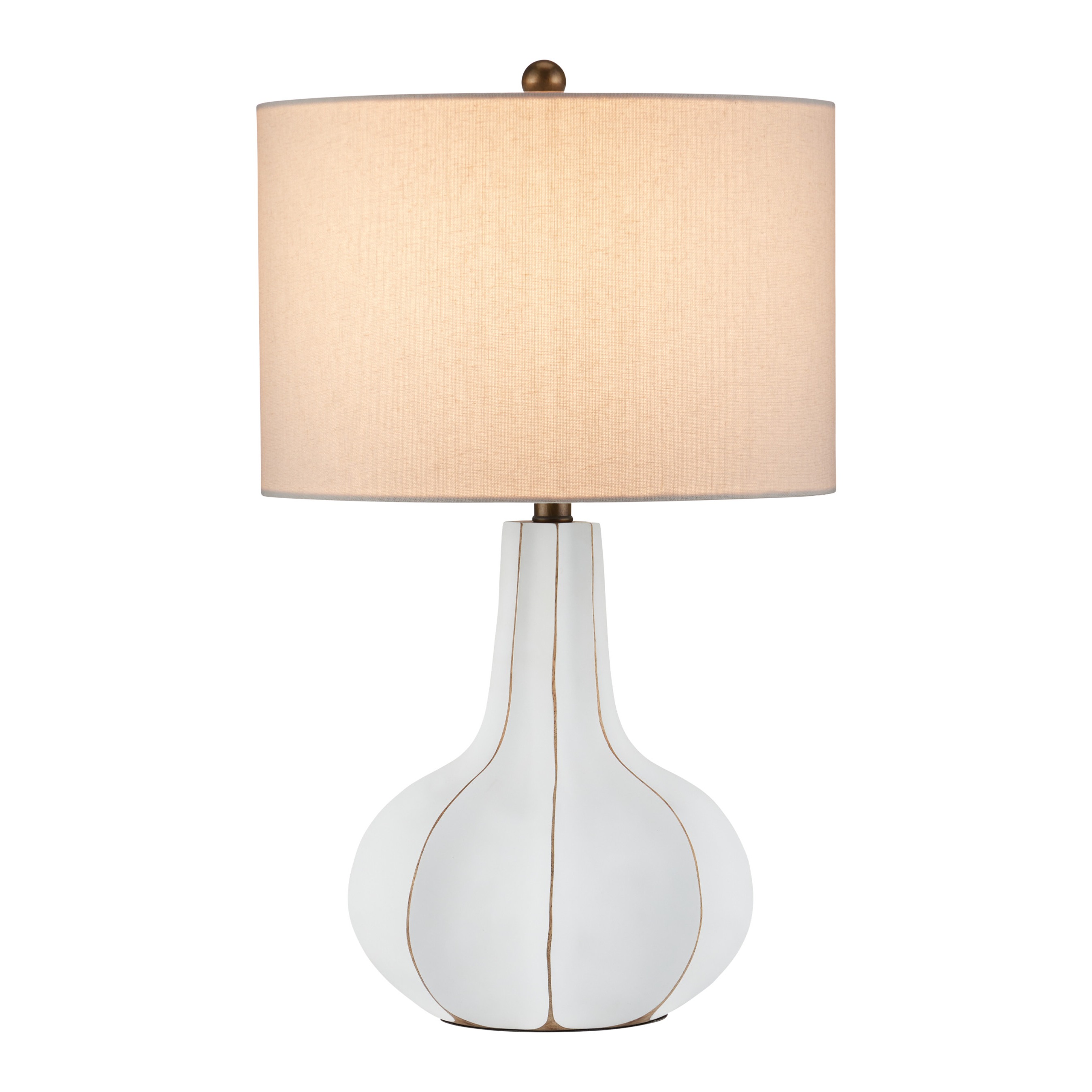 Bonbori 25 inch 150 watt White Table Lamp Portable Light