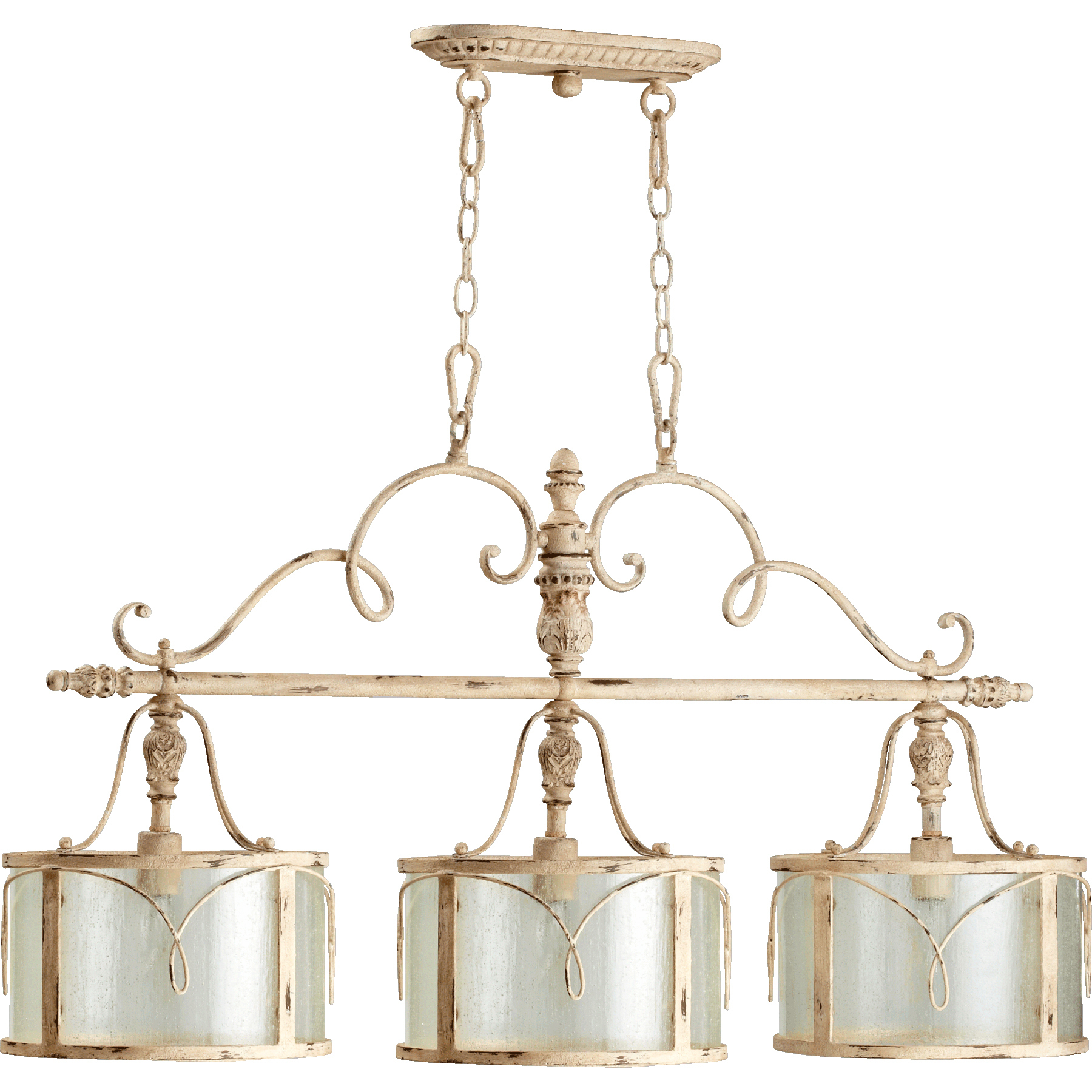 Salento 3 Light 42 inch Persian White Island Light Ceiling Light