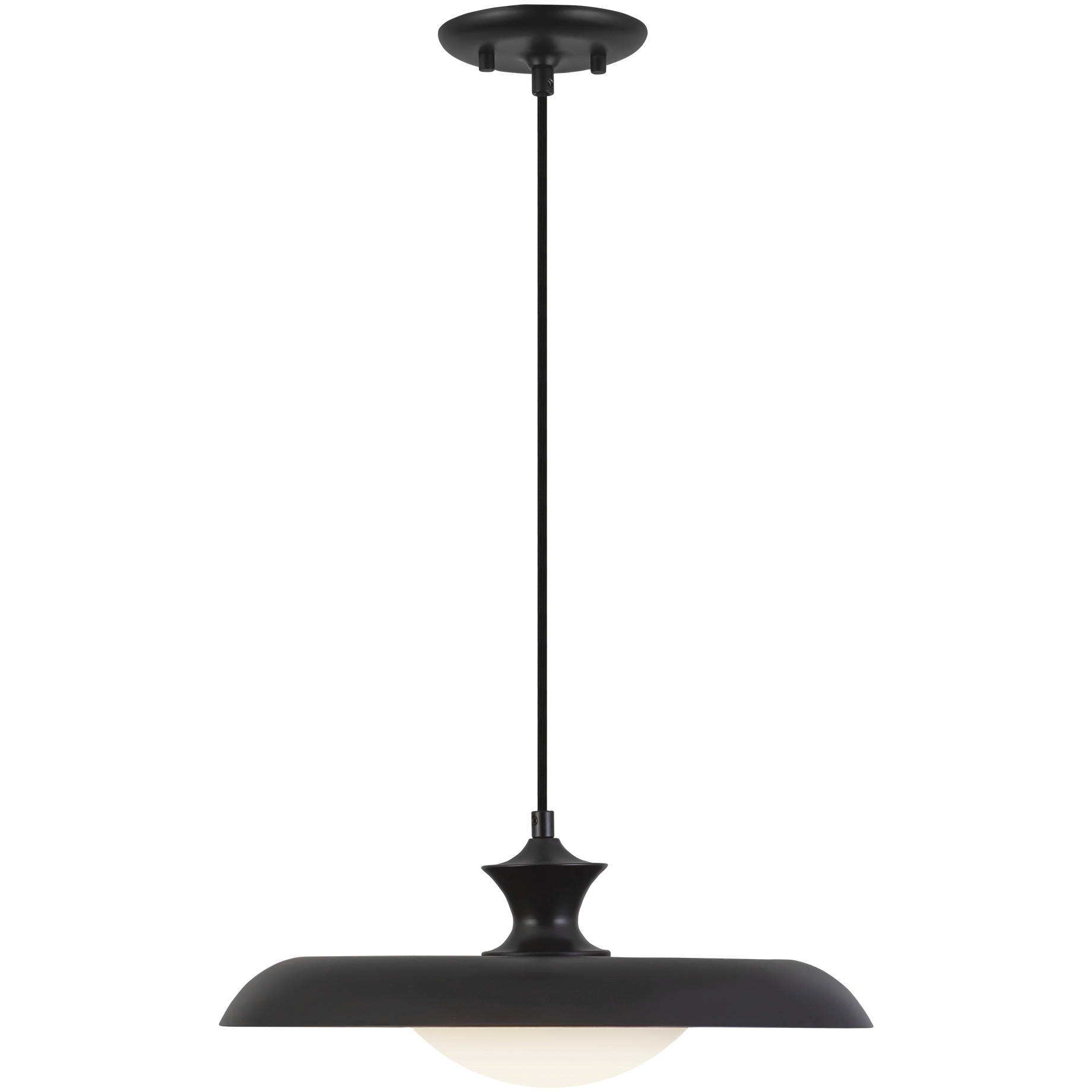 Alora Mood Minori 1 Light 15.5 inch Glossy Black Pendant Ceiling Light
