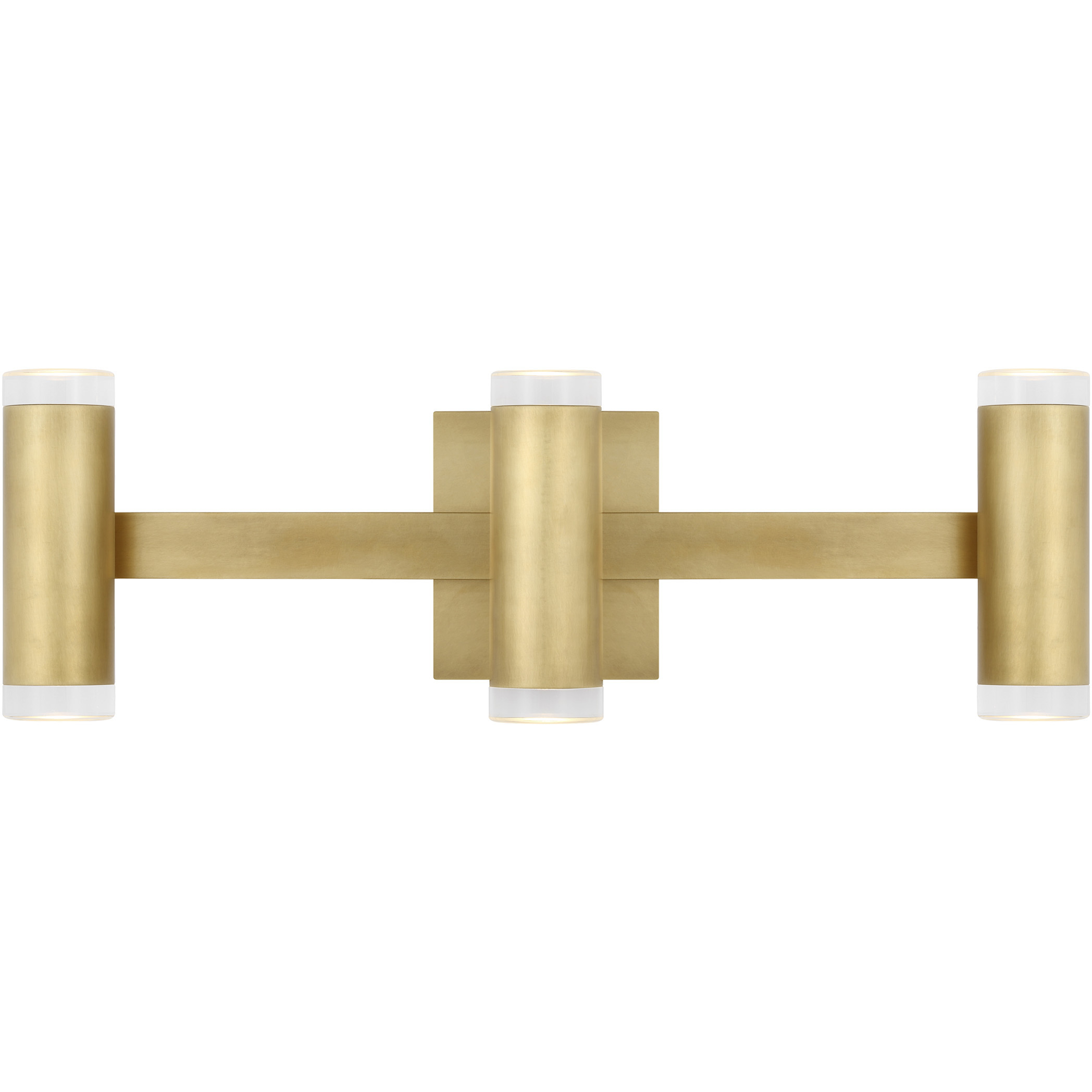Sean Lavin Dobson II LED Natural Brass Bath Light Wall Light, Integrated LED