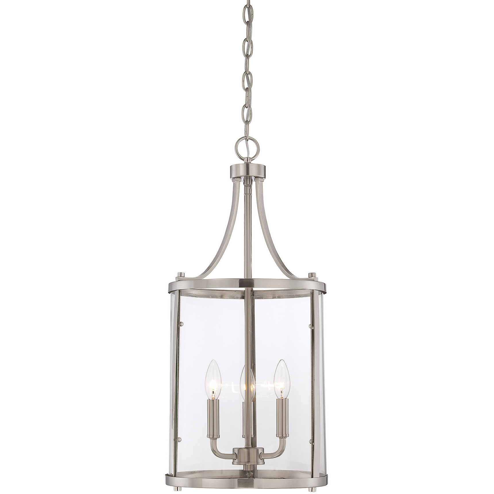 Penrose 3 Light 12 inch Satin Nickel Pendant Ceiling Light, Essentials