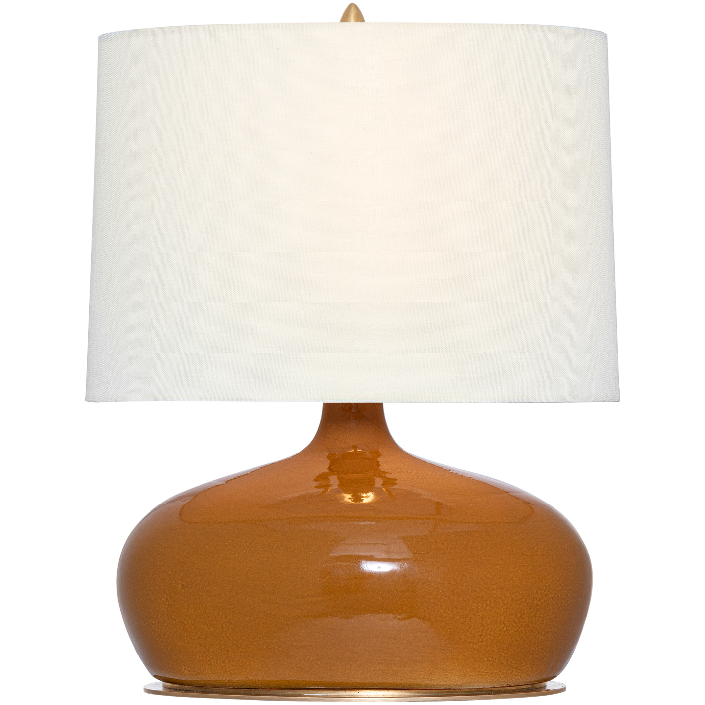 Thomas O'Brien Olinda 17.5 inch 15 watt Crackled Sienna Low Table Lamp Portable Light
