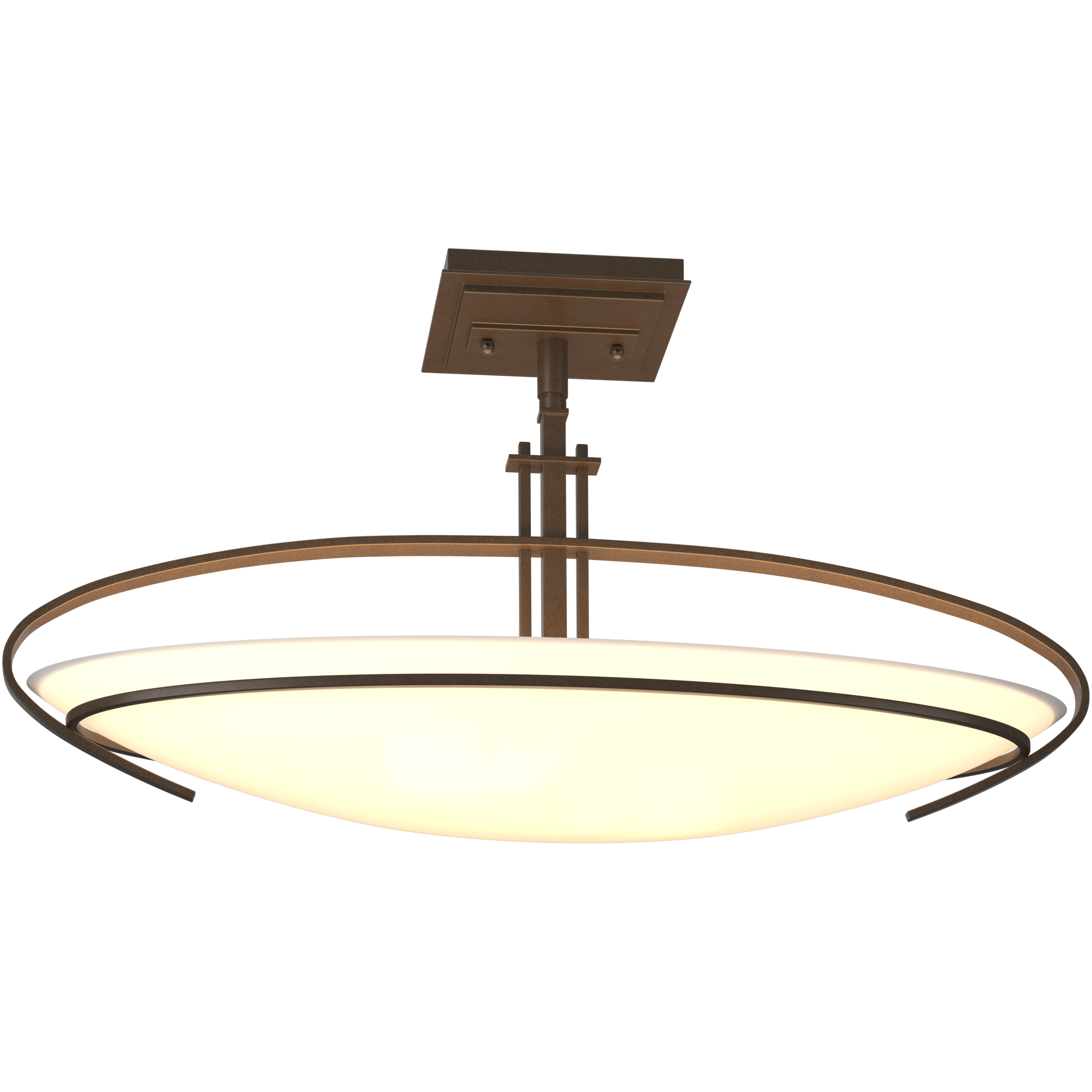 Mackintosh 2 Light 23.6 inch Bronze Semi-Flush Ceiling Light