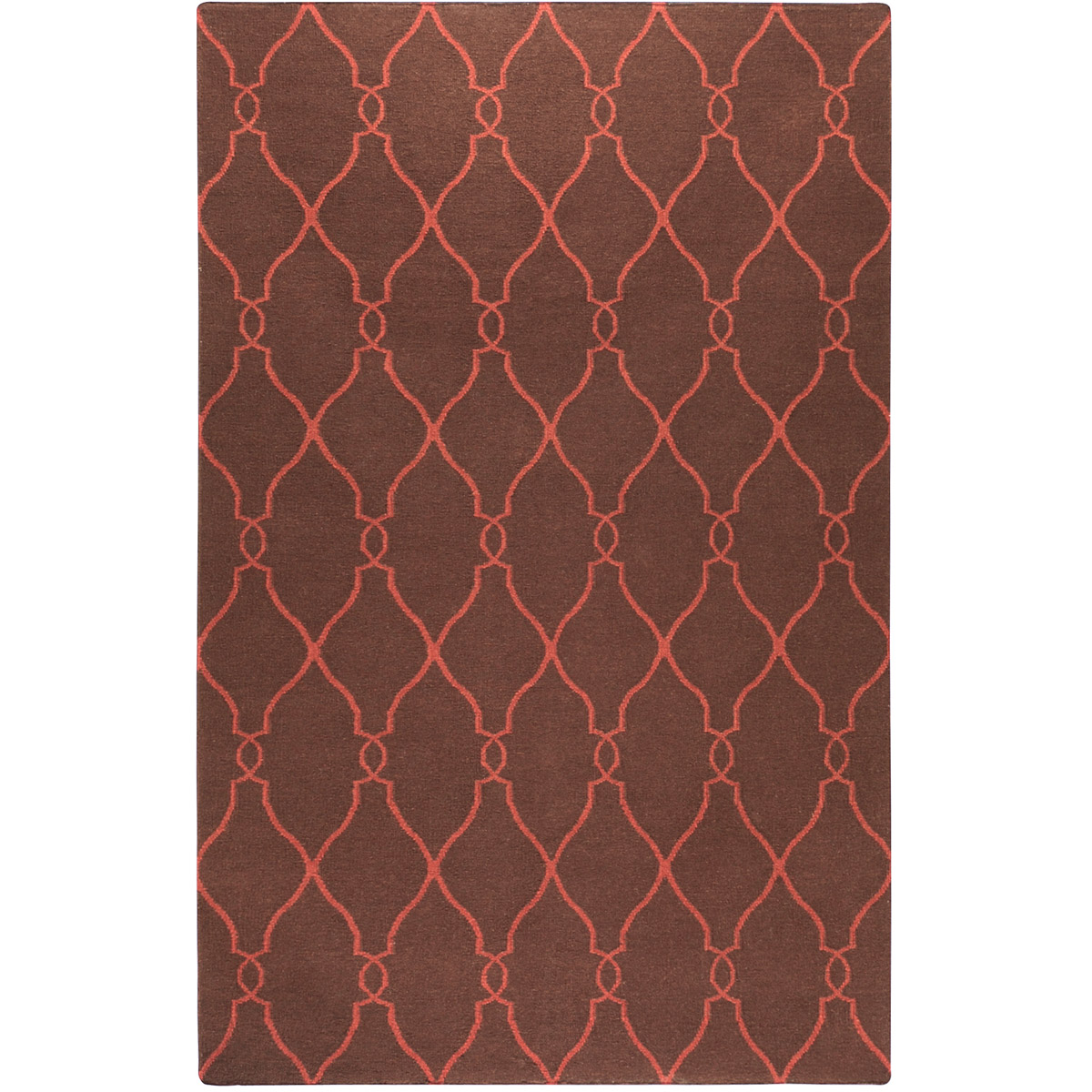 Fallon 96 X 60 inch Camel, Bright Red Rug