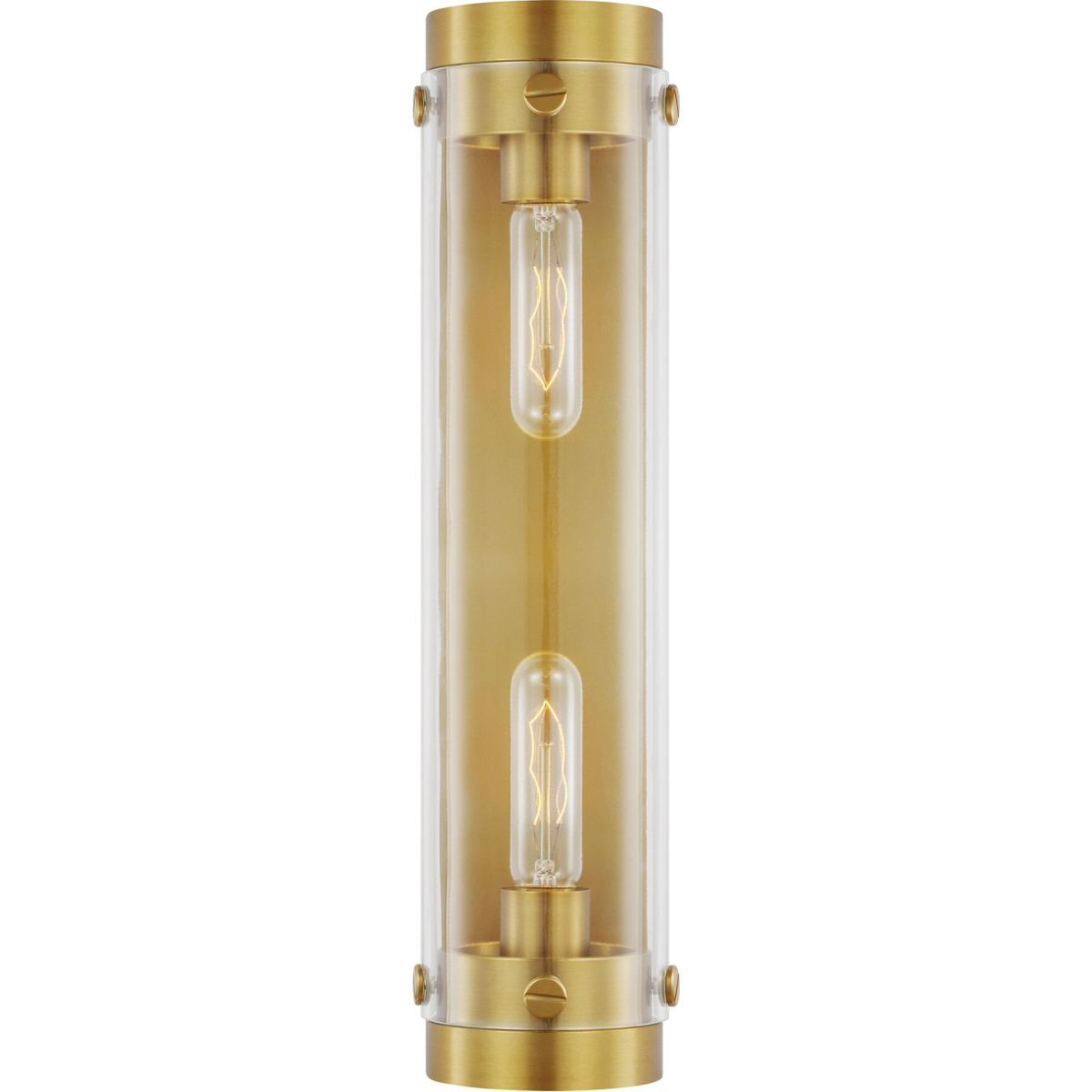 C&M by Chapman & Myers Garrett 2 Light 4 inch Burnished Brass Wall Bath Fixture Wall Light