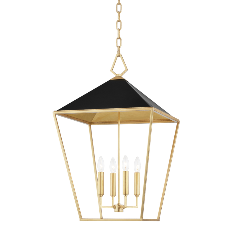 Gold hexagon pendant light on sale
