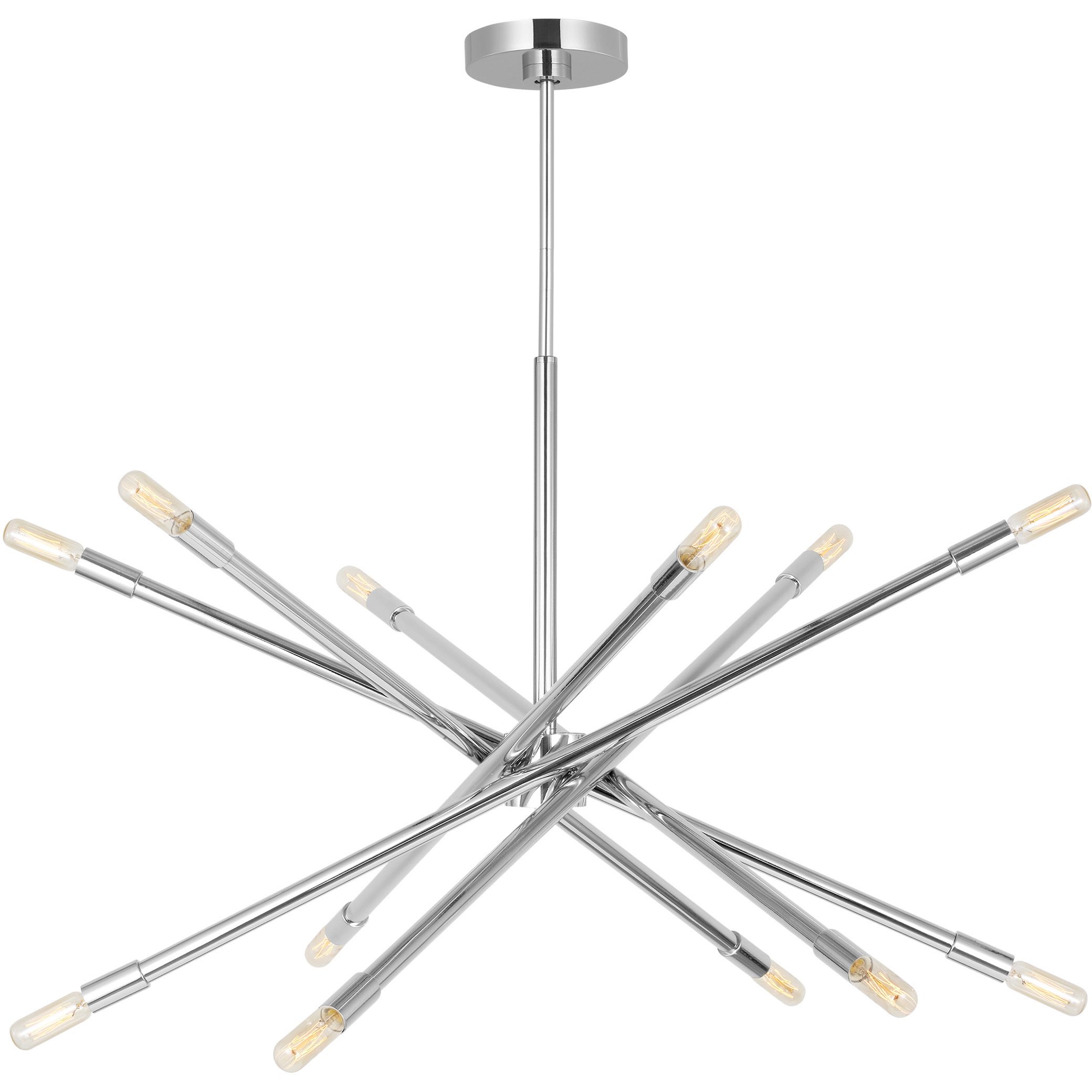 C&M by Chapman & Myers Eastyn 12 Light 29.75 inch Polished Nickel Chandelier Ceiling Light
