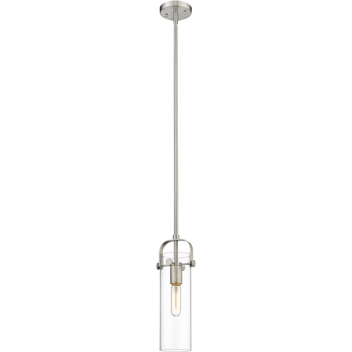 Restoration Pilaster LED 5 inch Brushed Satin Nickel Mini Pendant Ceiling Light