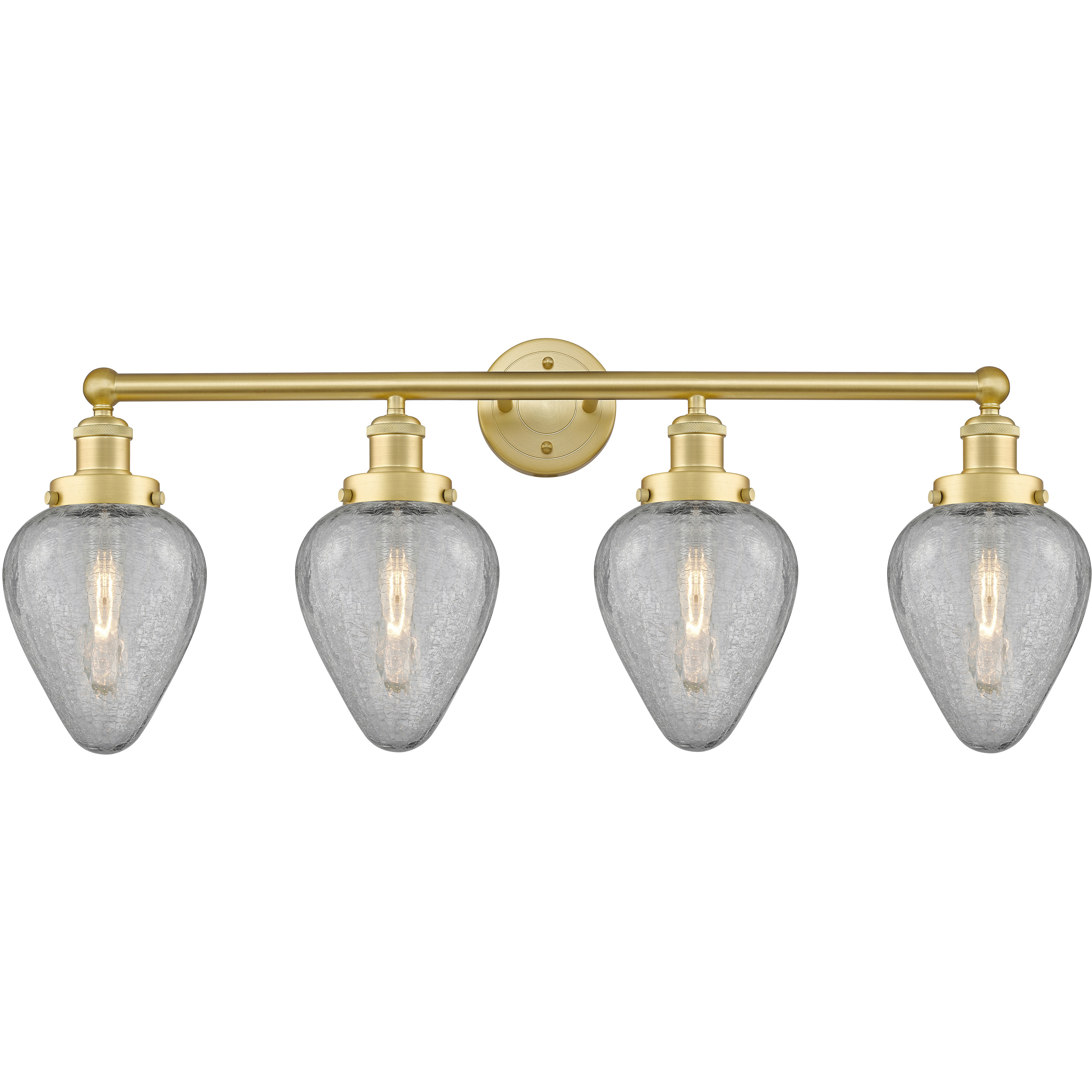 Geneseo 4 Light 33 inch Satin Gold Bath Vanity Light Wall Light
