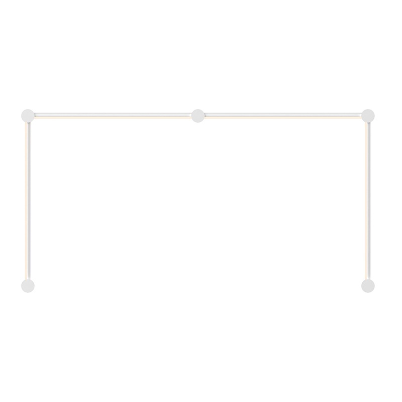 Purolinear 360 LED 51.5 inch Satin White ADA Wall Bar Light Wall Light