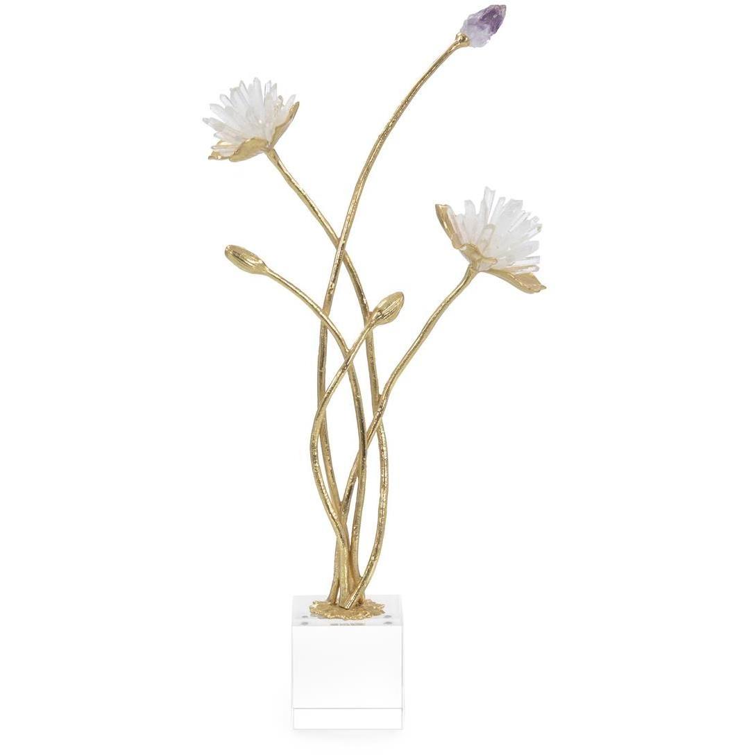 Floral 20 X 9.5 inch Sculpture