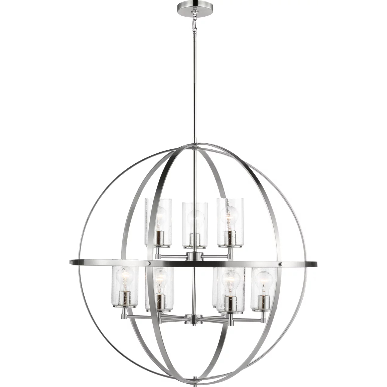Alturas 9 Light 32.5 inch Brushed Nickel Chandelier Ceiling Light