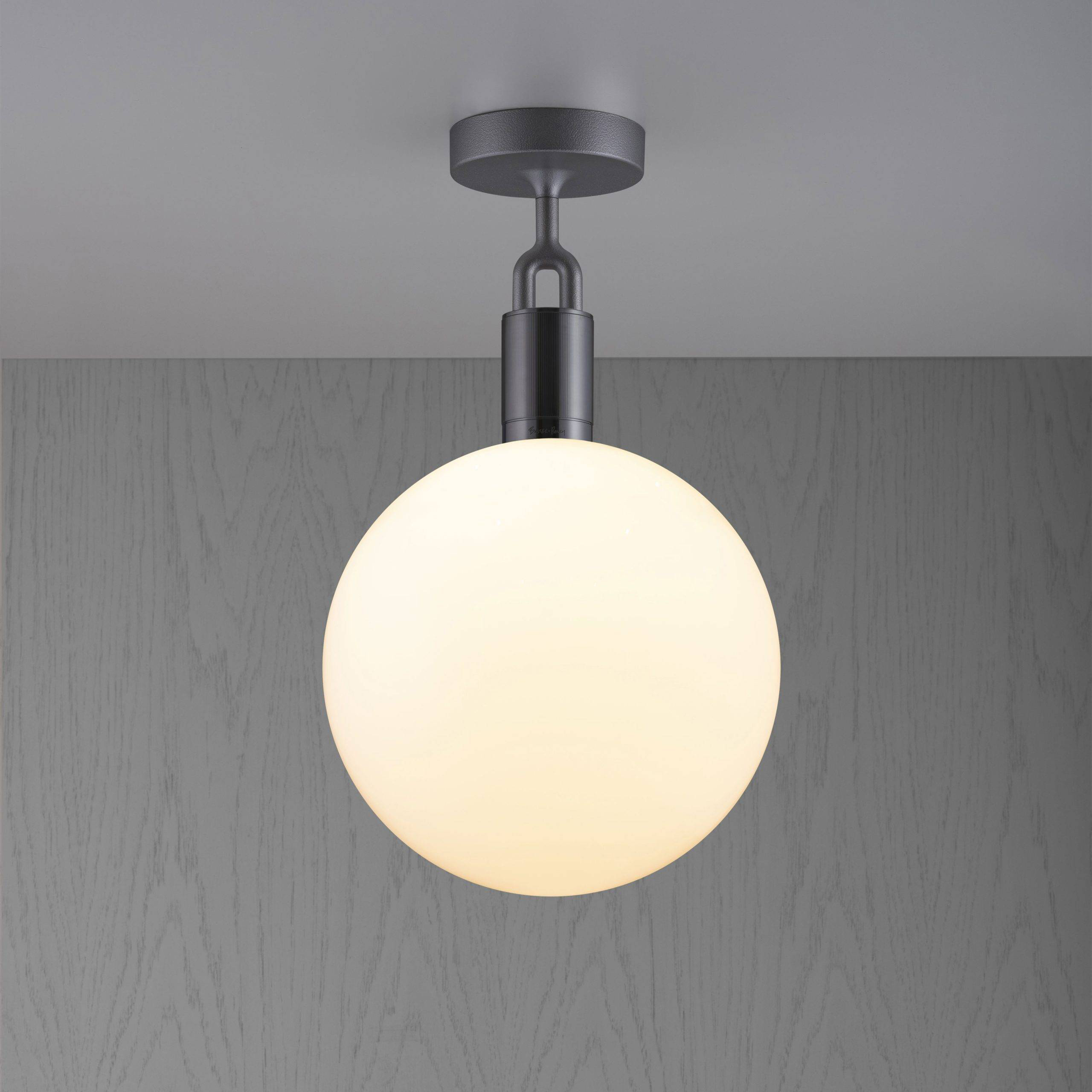Forked LED 11.42 inch Gun Metal Flush Mount Ceiling Light