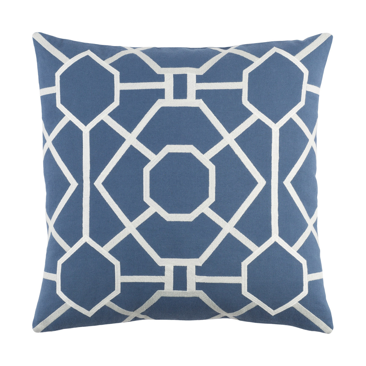 Kingdom 18 X 18 inch Denim Pillow Cover, Square
