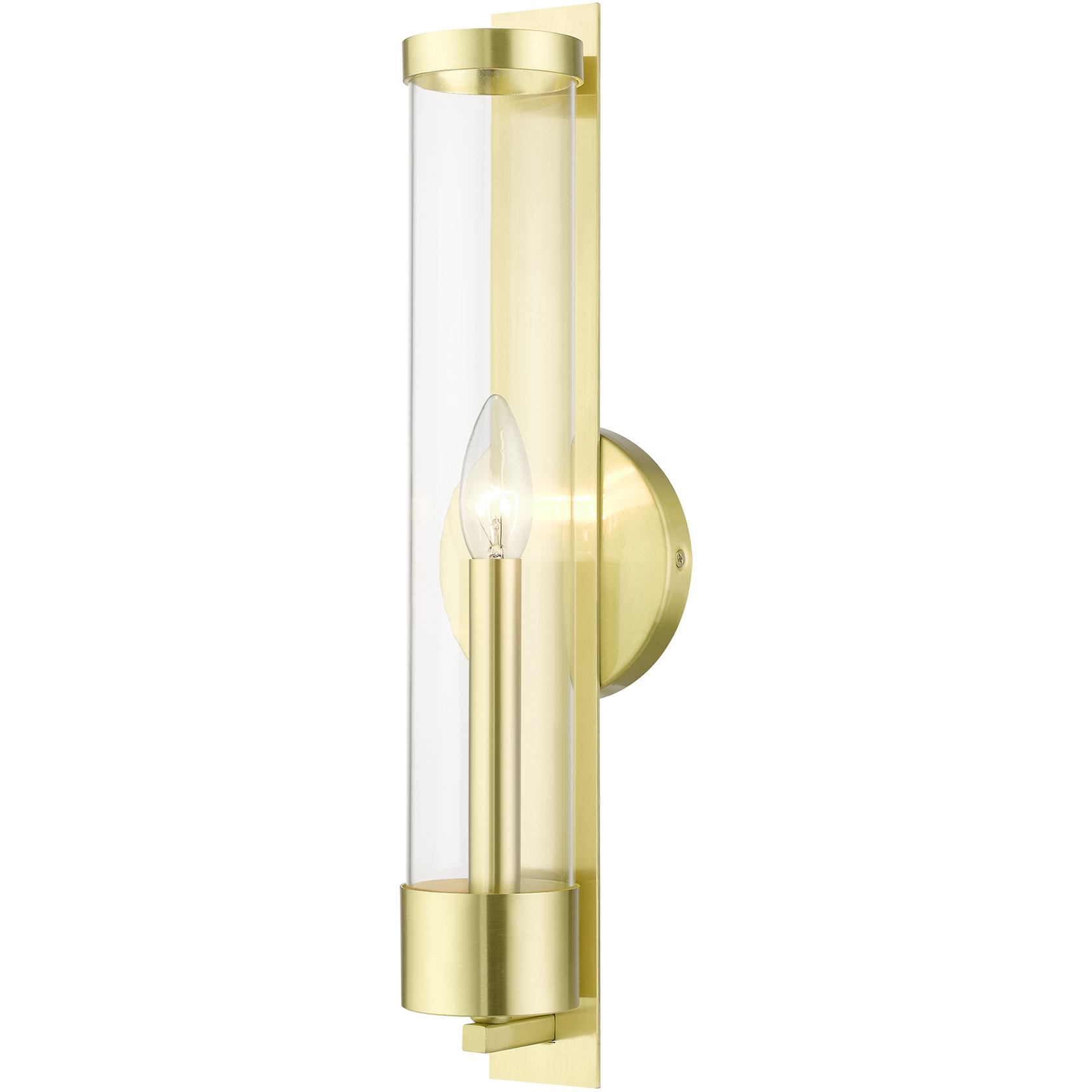 Castleton 1 Light 4.75 inch Satin Brass Single Sconce Wall Light, Tall