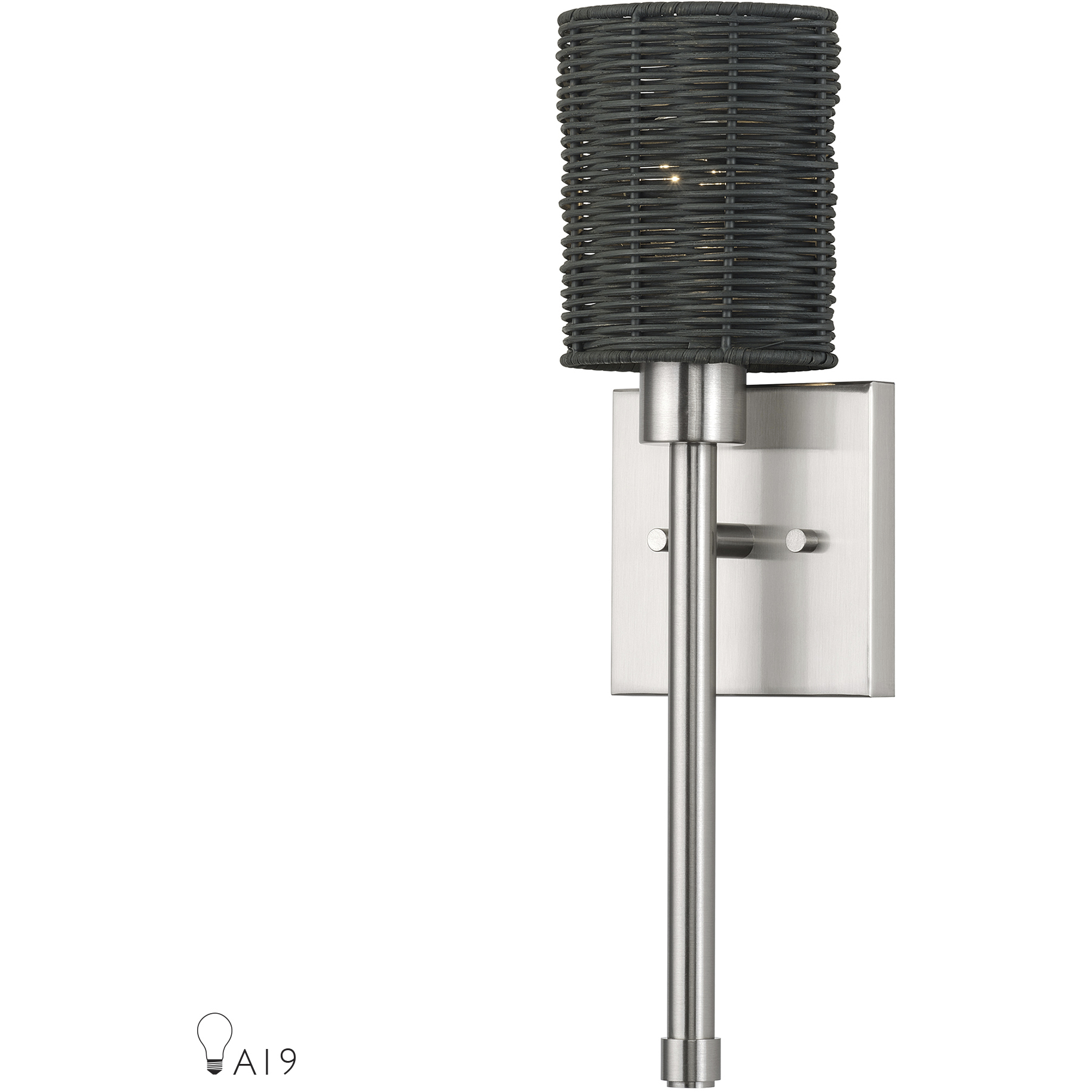 Weavington 1 Light 5.5 inch Brushed Nickel ADA Single ADA Sconce Wall Light, Single
