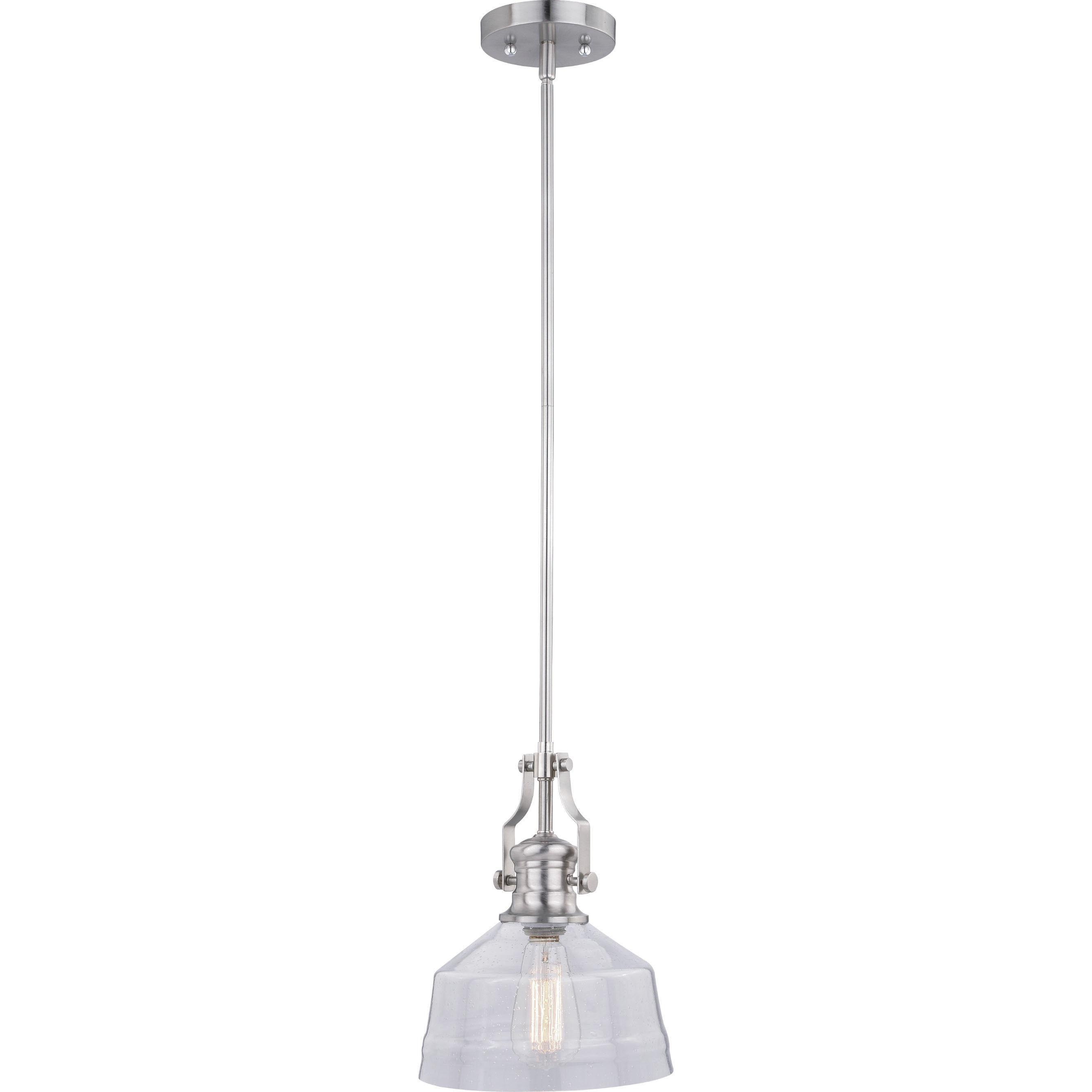 Beloit LED 9 inch Satin Nickel Mini Pendant Ceiling Light