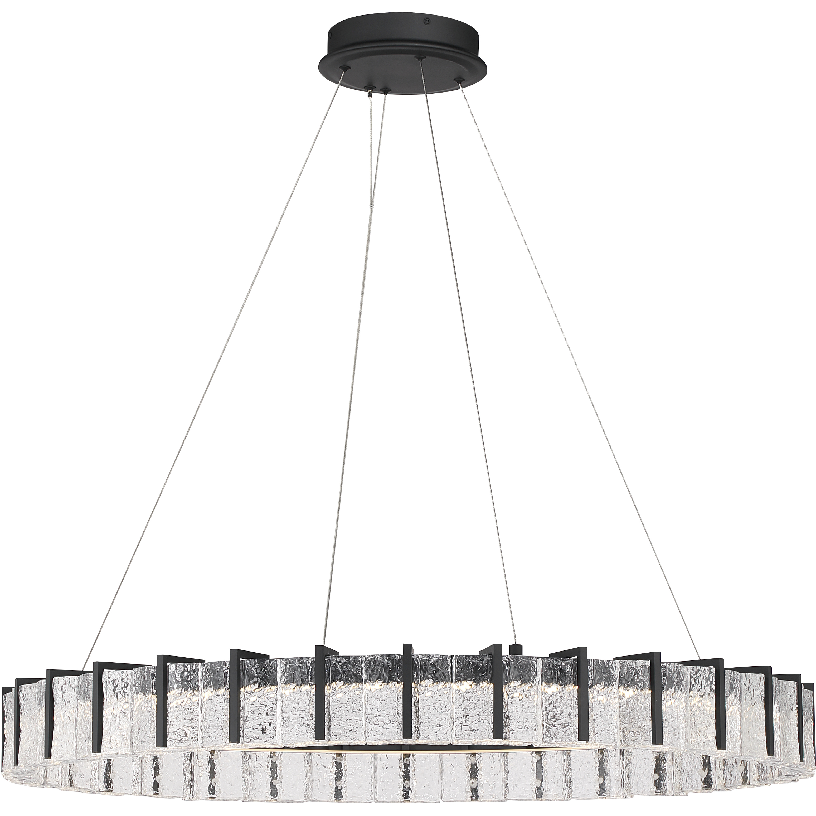 Sevryn LED 36 inch Dark Matte Black Pendant Ceiling Light
