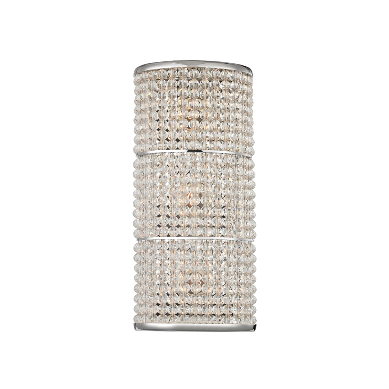 Sherrill 3 Light 14.75 inch Polished Nickel Wall Sconce Wall Light