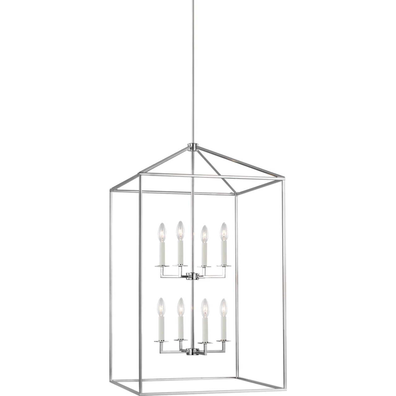 Perryton 8 Light 22 inch Chrome Foyer Pendant Ceiling Light, Extra Large
