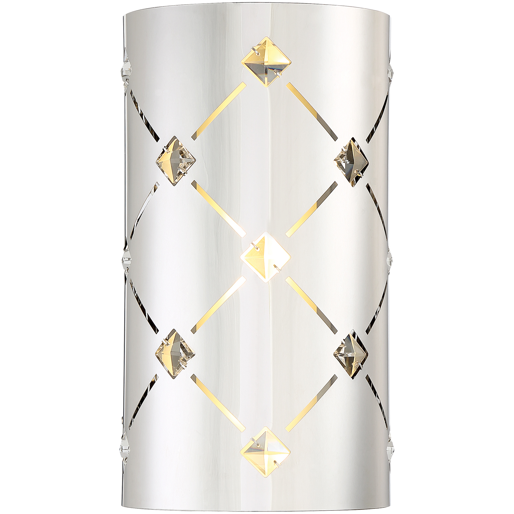 Crowned LED 6.5 inch Chrome ADA Wall Sconce Wall Light