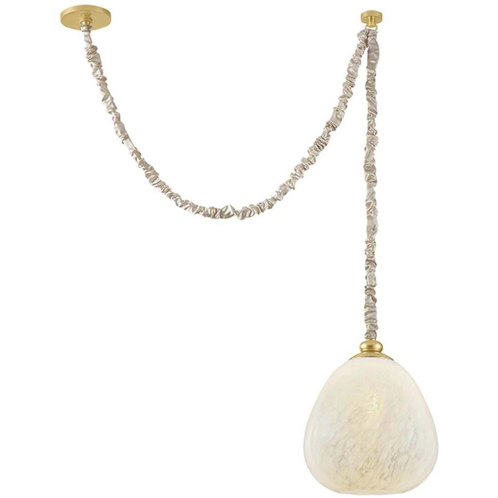 Remi 1 Light 11.5 inch Aged Brass Pendant Ceiling Light