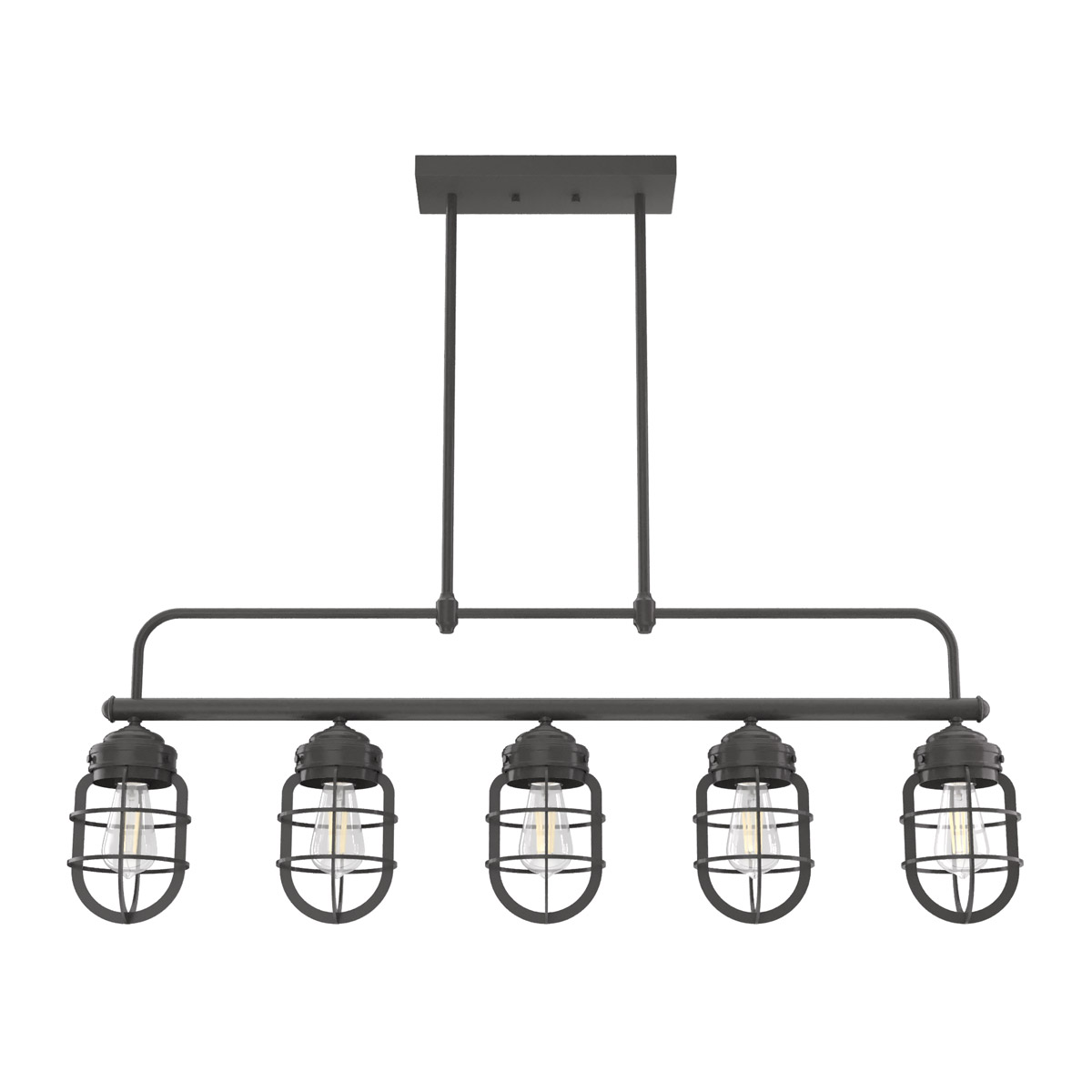 Starklake 5 Light 40 inch Noble Bronze Chandelier Ceiling Light
