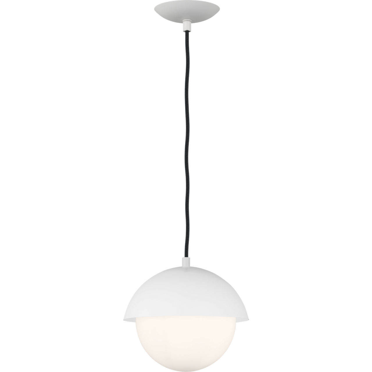 Drew & Jonathan Hyde 1 Light 9.88 inch Matte White Pendant Ceiling Light in Standard