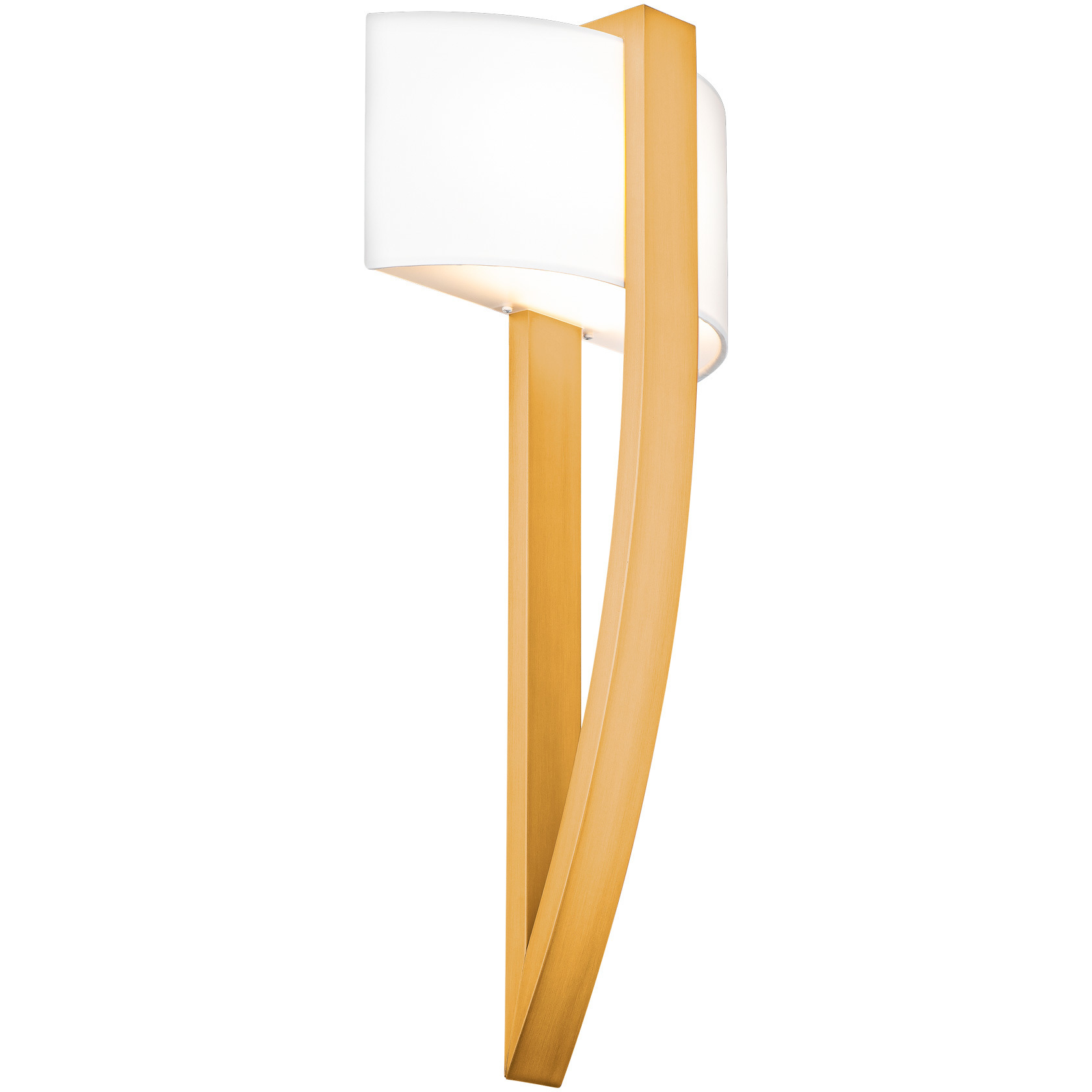 Curvana LED 3.5 inch Aged Brass ADA Wall Sconce Wall Light