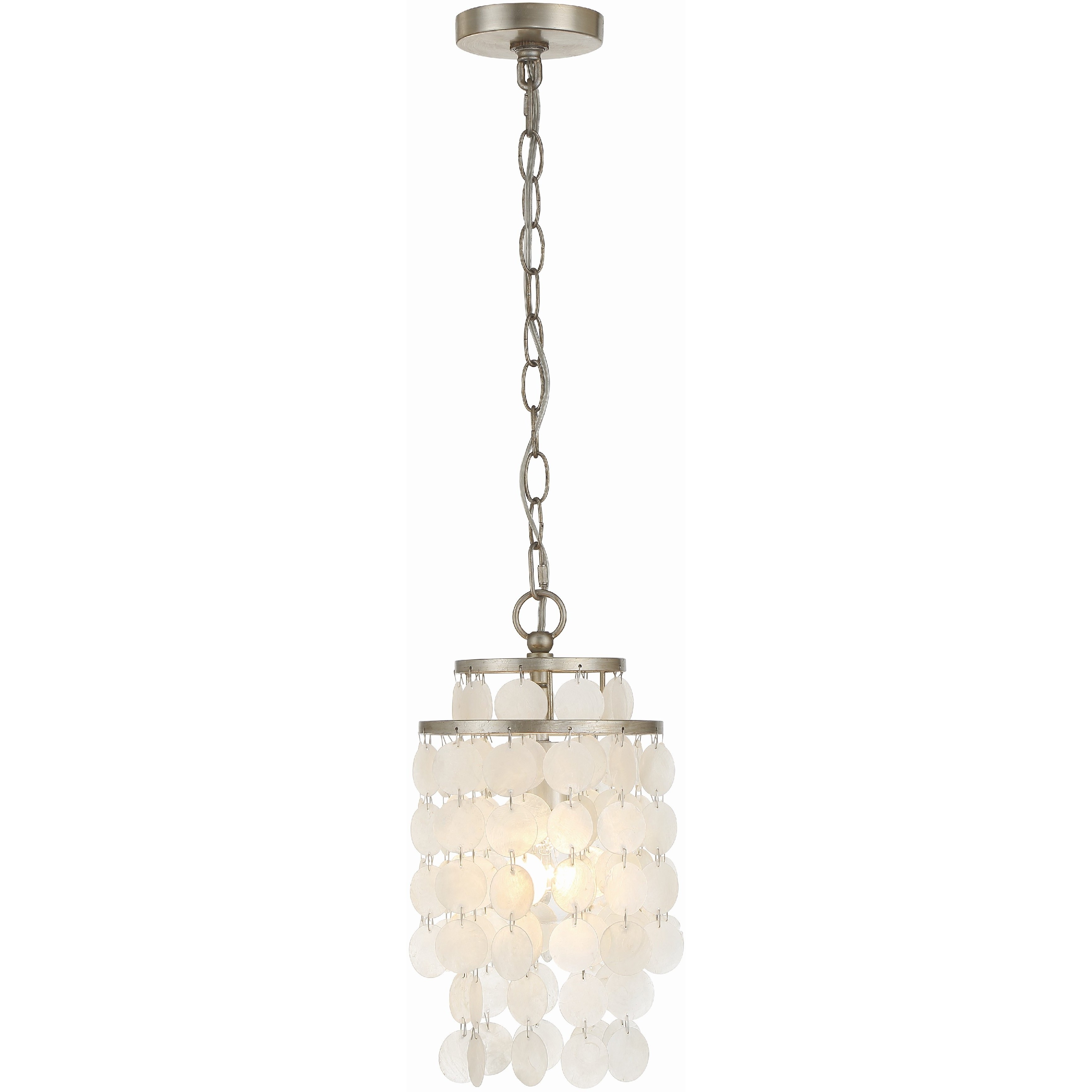 Brielle 1 Light 7 inch Antique Silver Chandelier Ceiling Light
