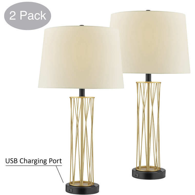 Breiton 29 inch 100.00 watt Antique Brass Table Lamp Portable Light