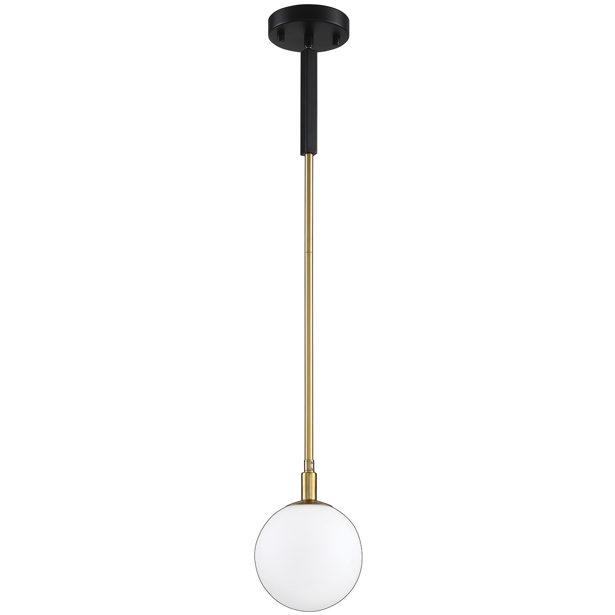 Ambience 1 Light 5.9 inch Black and Brass Pendant Ceiling Light