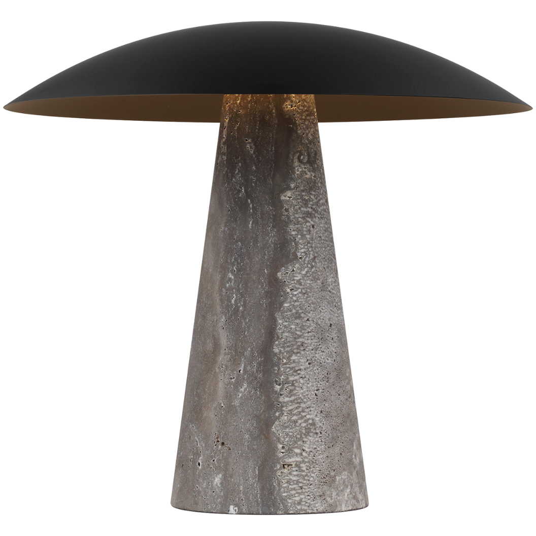 Sean Lavin Aegis 16.6 inch 11 watt Bronze/Dark Travertine Table Lamp Portable Light