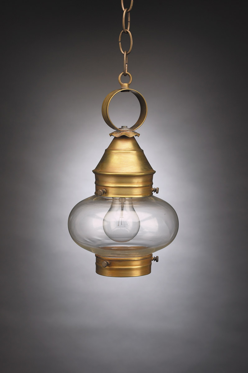 Cageless Onion 1 Light 7 inch Dark Antique Brass Outdoor Ceiling Light in Optic Glass