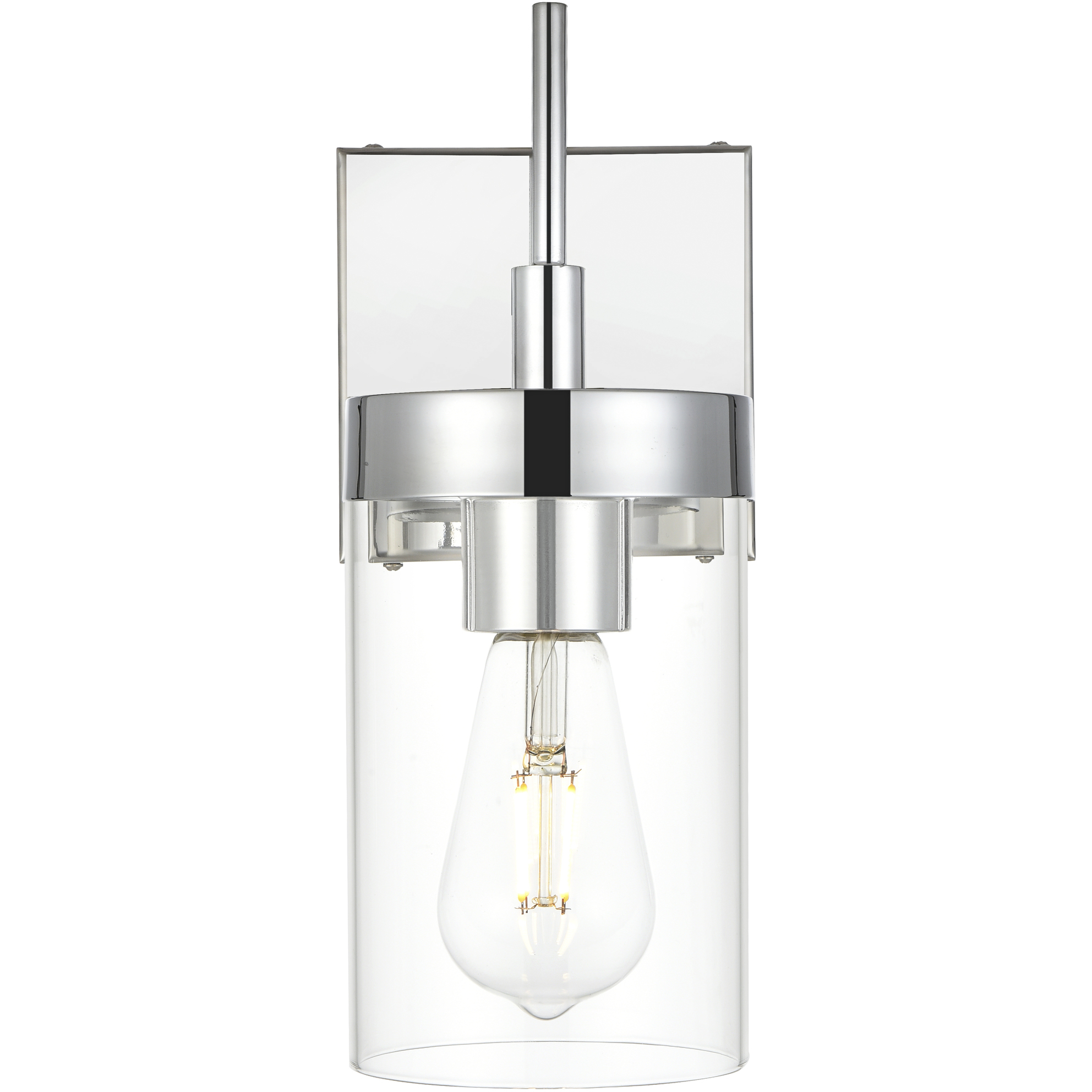 Benny 1 Light 5 inch Chrome Bath Sconce Wall Light