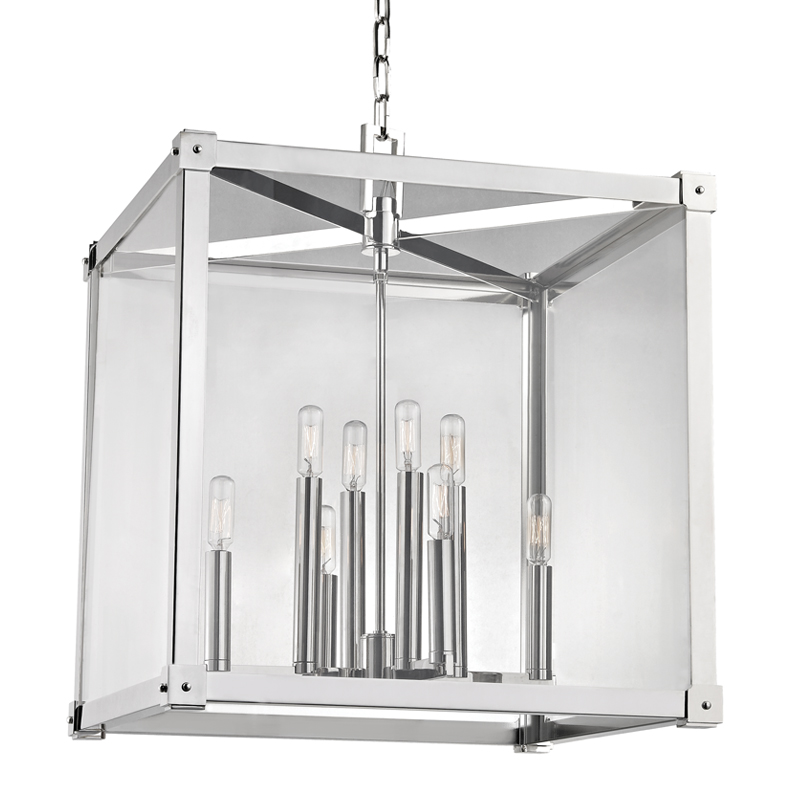 Forsyth 8 Light 20.25 inch Polished Nickel Pendant Ceiling Light